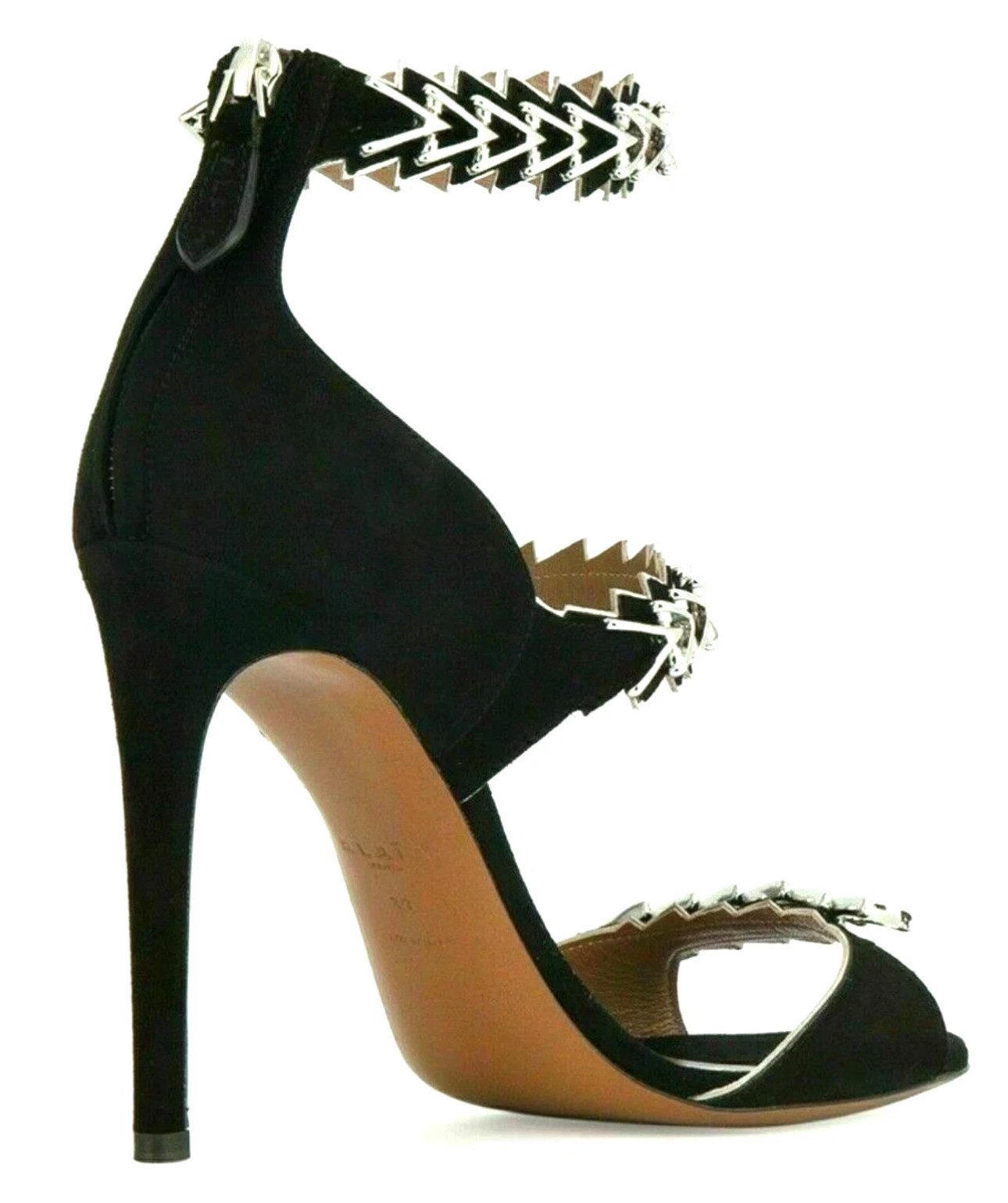 ALAÏA PARIS Laser Cut Metal Hardware Nieten Pumps Schuhe High-Heel-Pumps Komplett gefertigt in Italien – höchste Handwerkskunst