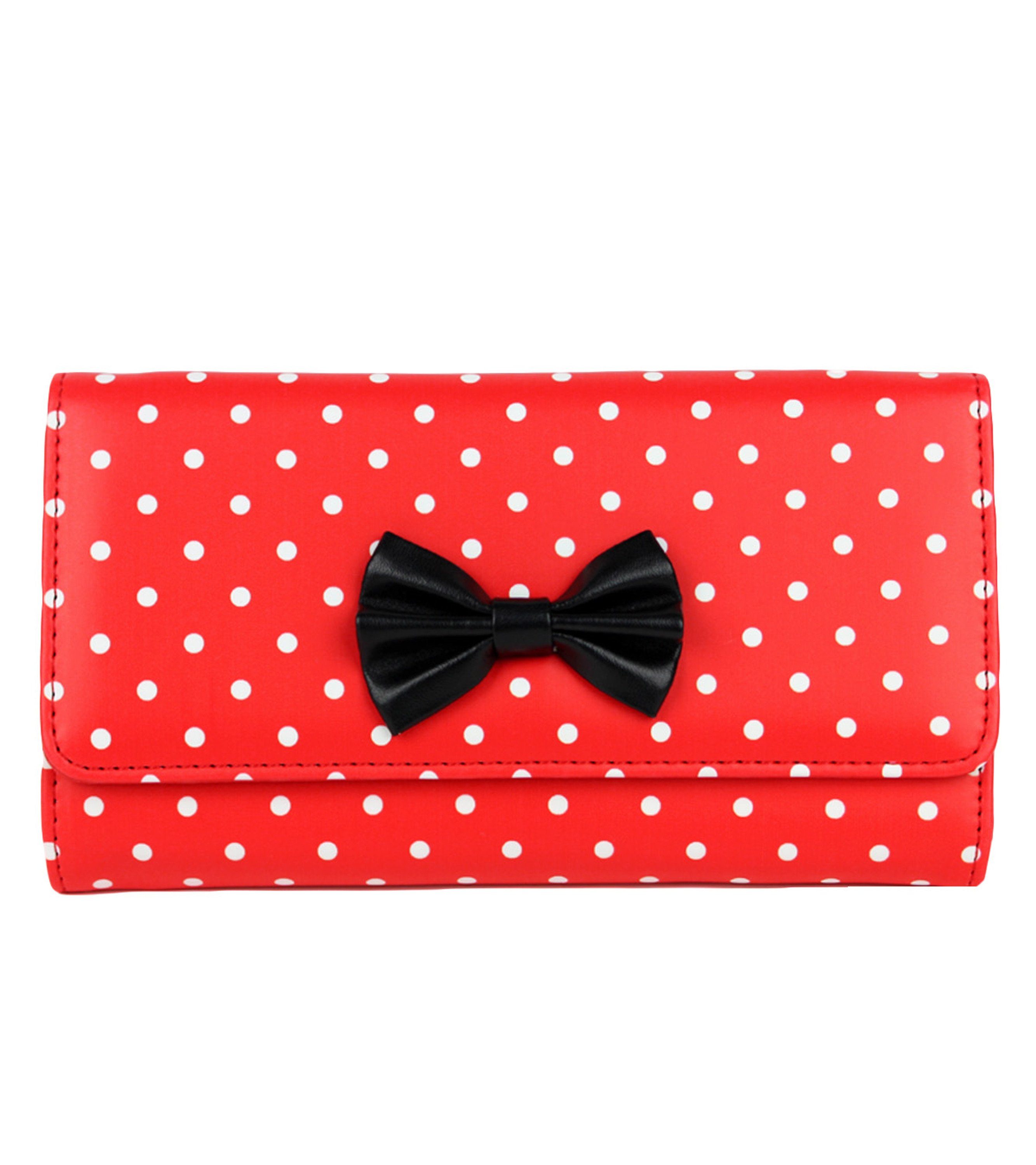Schompi Geldbörse XXL Vintage Geldbeutel Polka günstig online kaufen