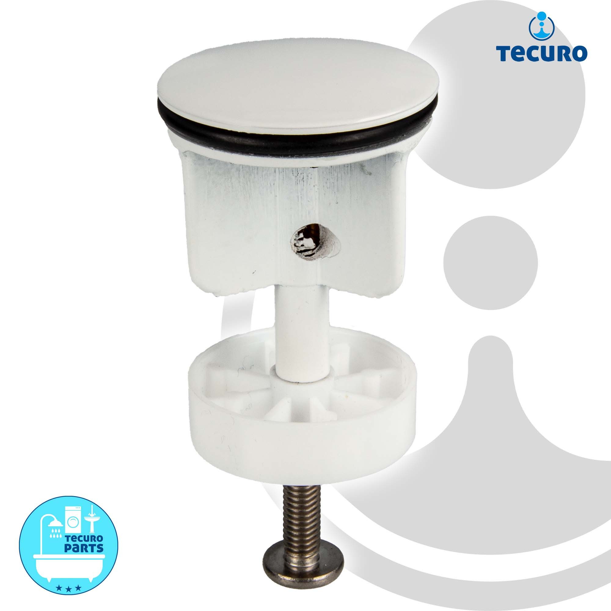 tecuro Ablaufventil Excenterstopfen Ø 40 mm für 1 1/4" Ablaufventil