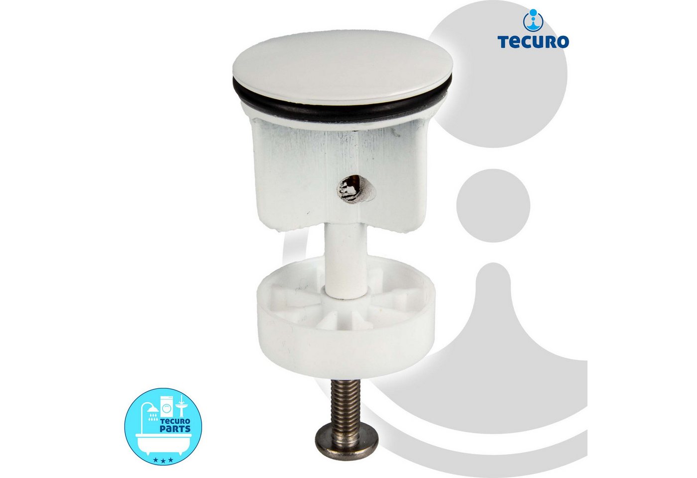 Thumbnail - tecuro Ablaufventil Excenterstopfen Ø 40 mm für 1 1/4" Ablaufventil