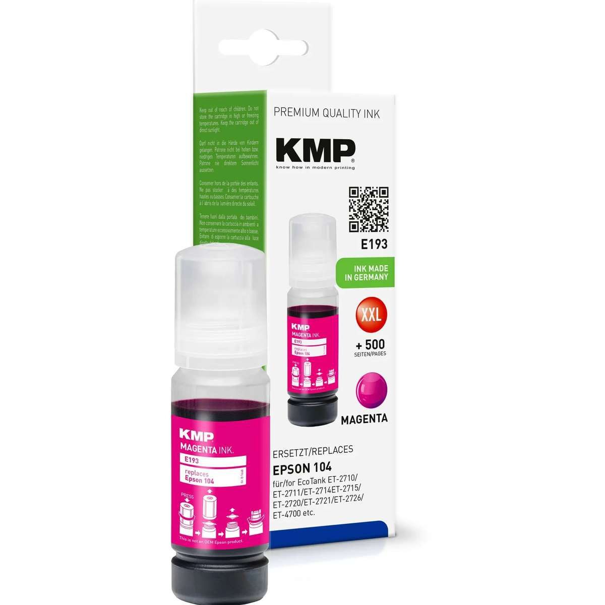 KMP KMP E193 Druckerpatrone 1 Stück(e) Kompatibel Magenta Tintenpatrone