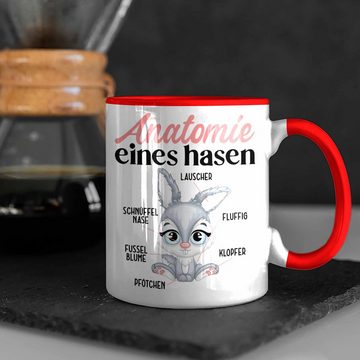 Trendation Tasse Hasen Tasse Geschenk Hasen-Besitzer Kaninchen Kinder Anatomie Eines Ha