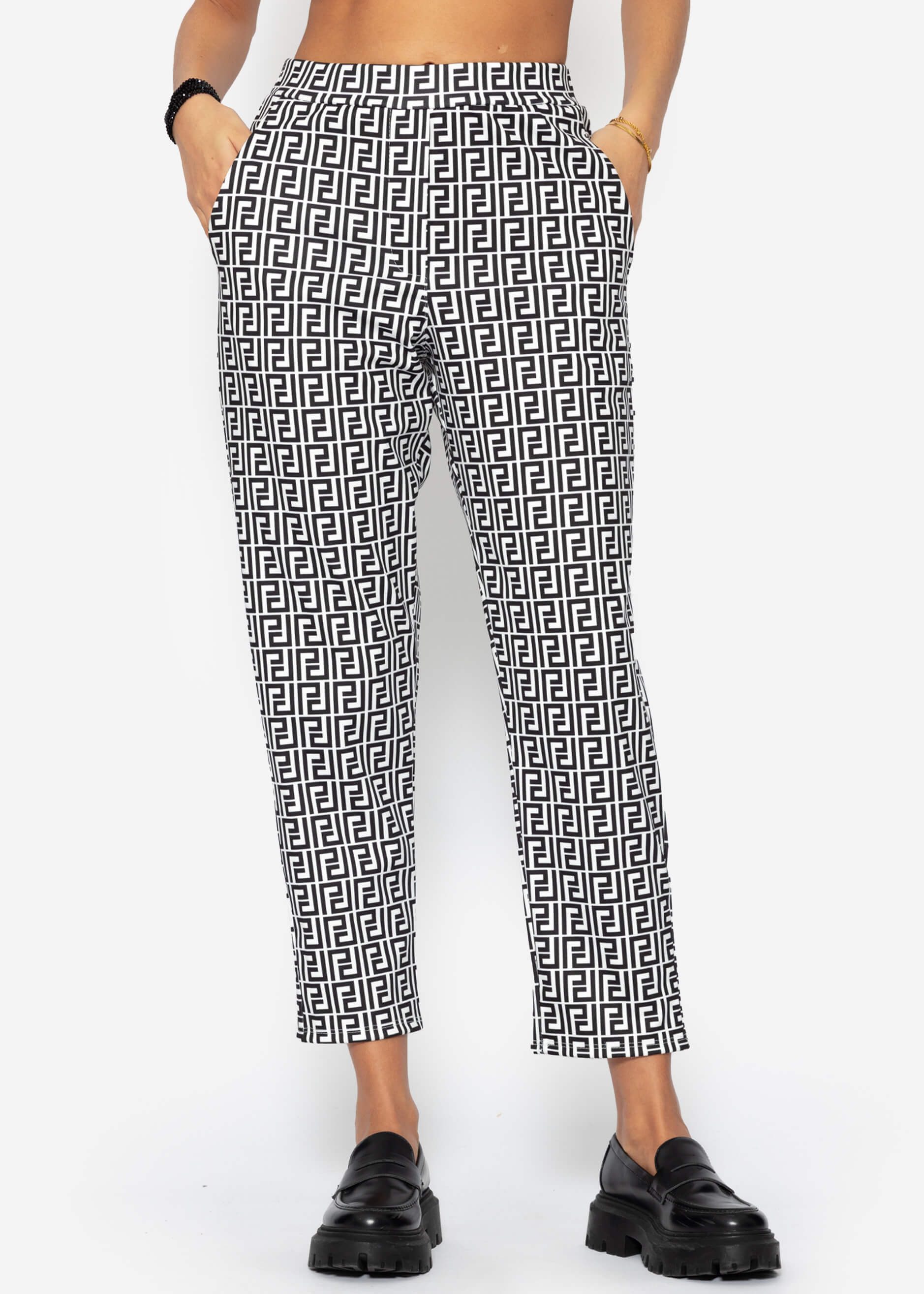 SASSYCLASSY Jogginghose Weiche Stoffhose mit modernem günstig online kaufen
