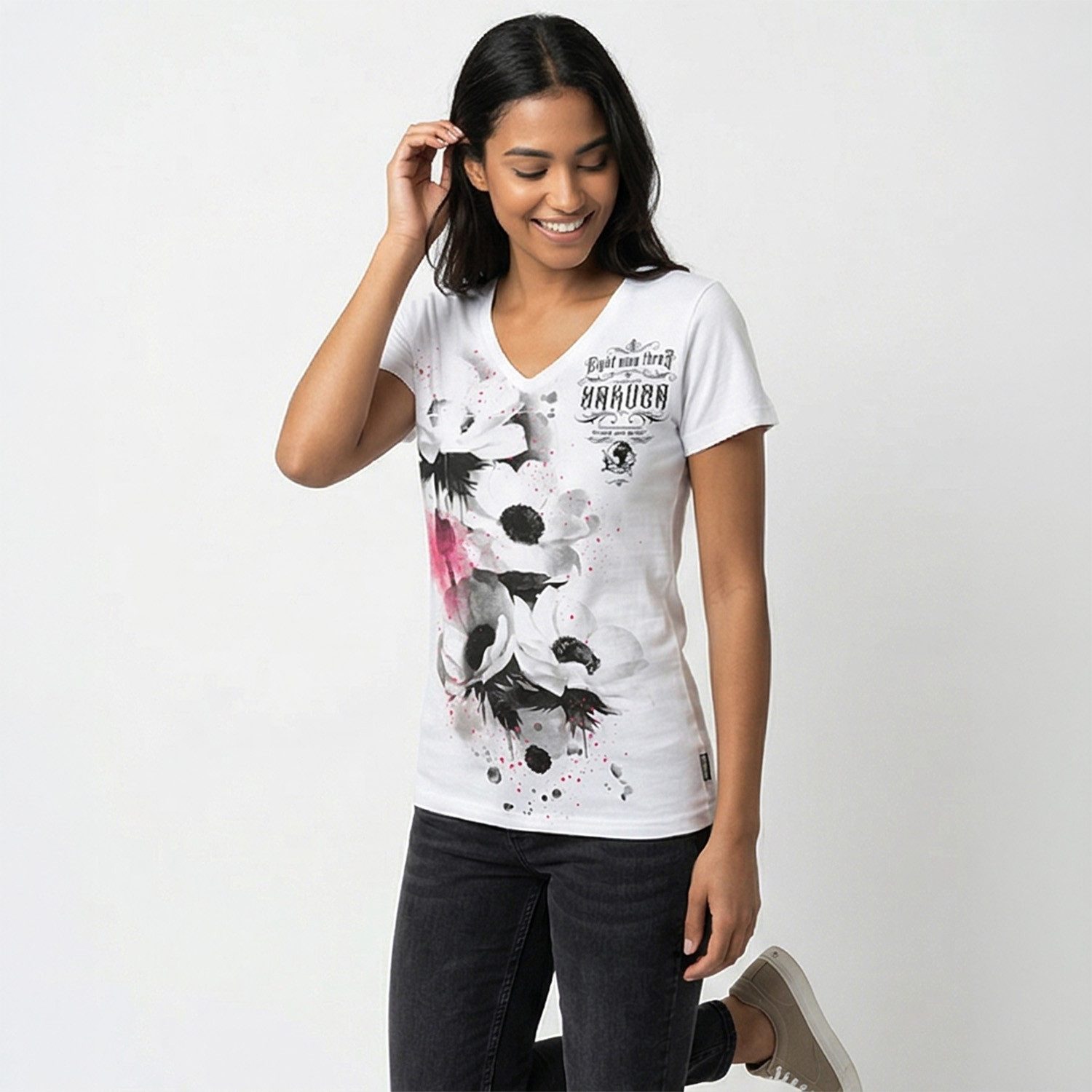 YAKUZA V-Shirt Flower Style