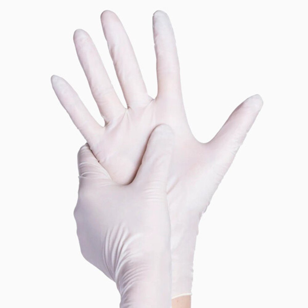 Latex-Einweghandschuhe, x Puderfrei, Allergiefrei, Einmalhandschuhe, Weiß Latex Latex, Größen Einmalhandschuhe (100/200/500/1000 Gedikum XL), Handschuhe, bis Latexhandschuhe S