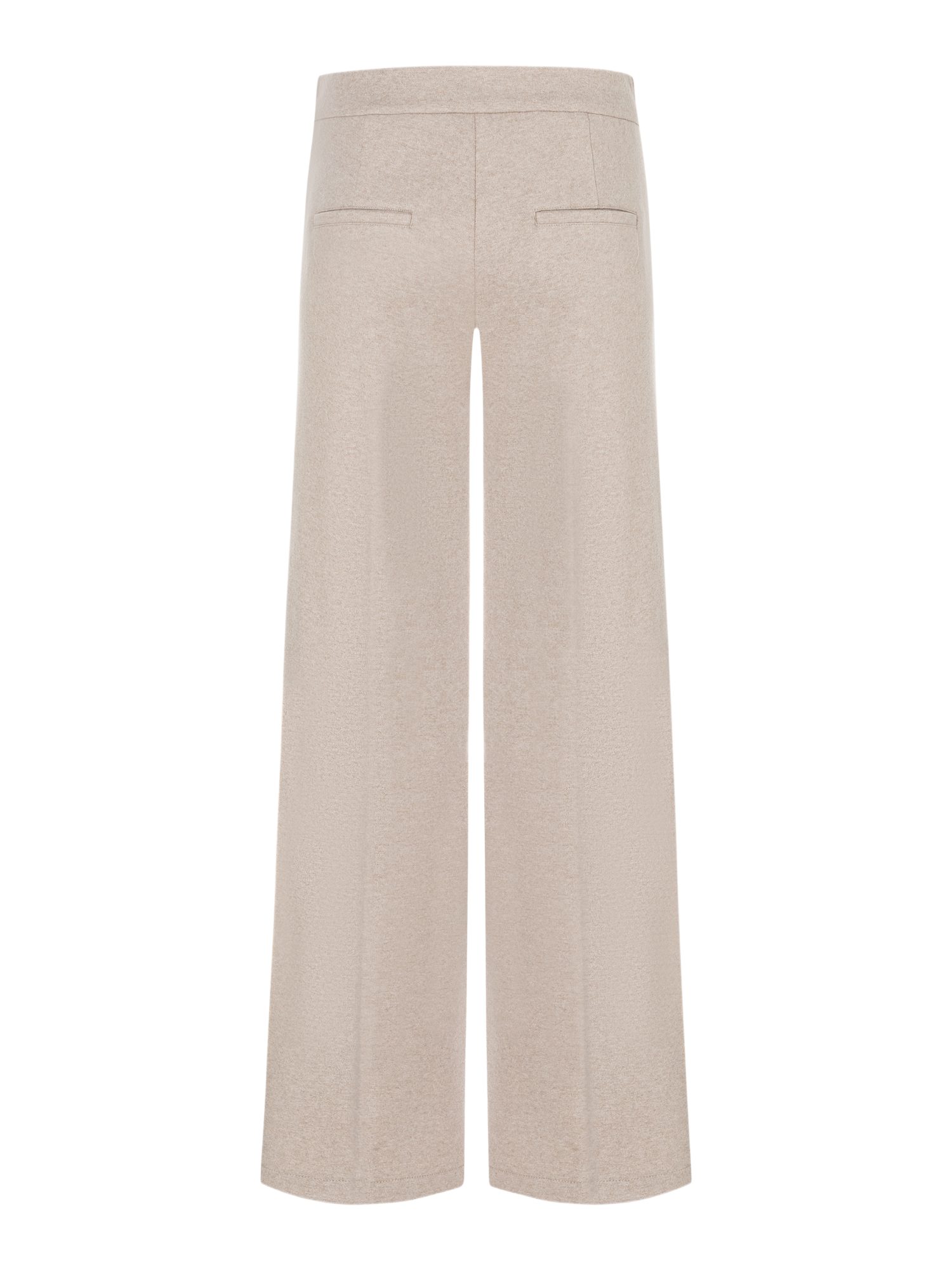 Cambio Stoffhose natur, Casual, Viskose, Unifarben, Wide Leg, Mittel