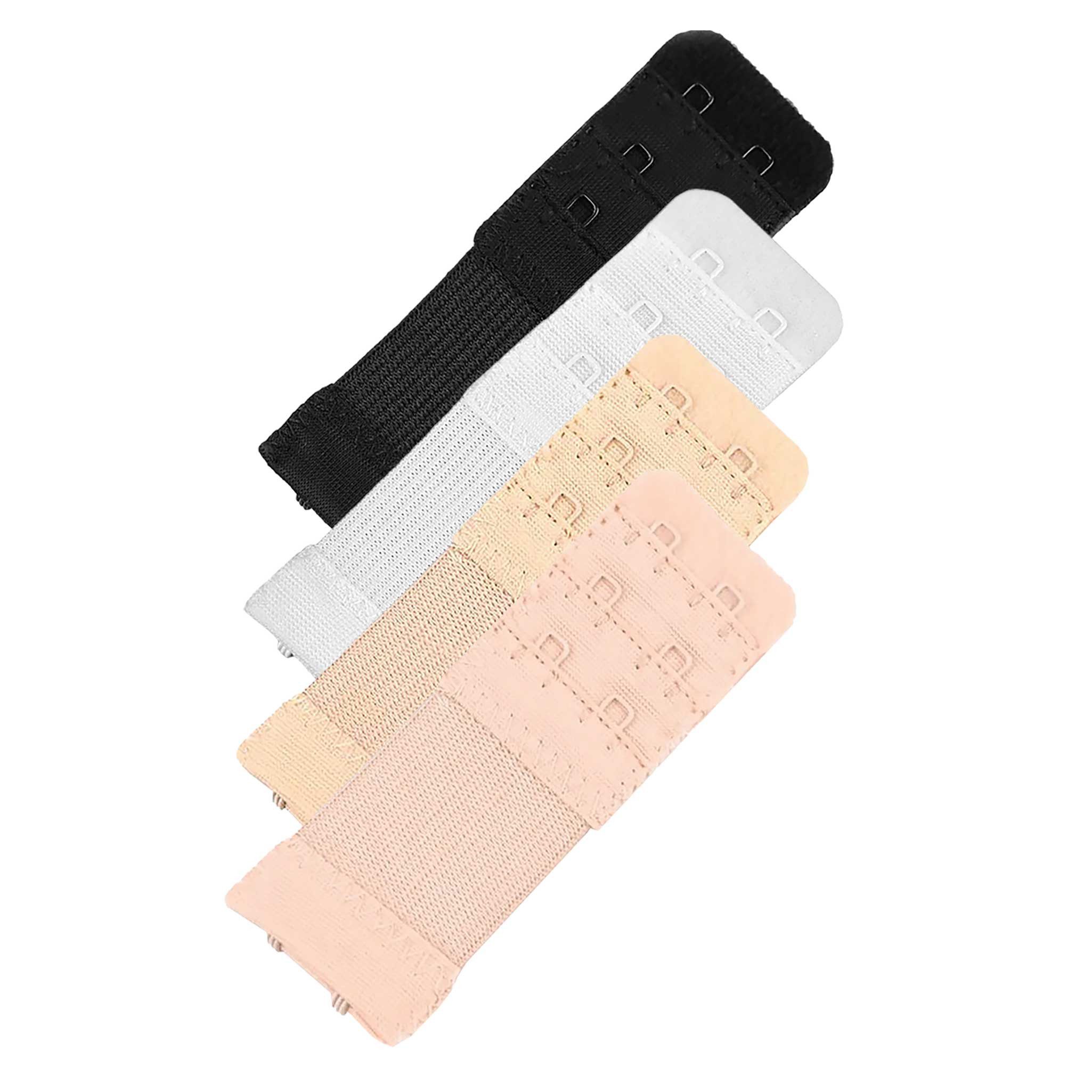 maDDma BH-Verlängerung 4 elastische BH-Verlängerung 30 mm 2 Reihen BH Zubehör Dessous (Sparpaket), Farbmix