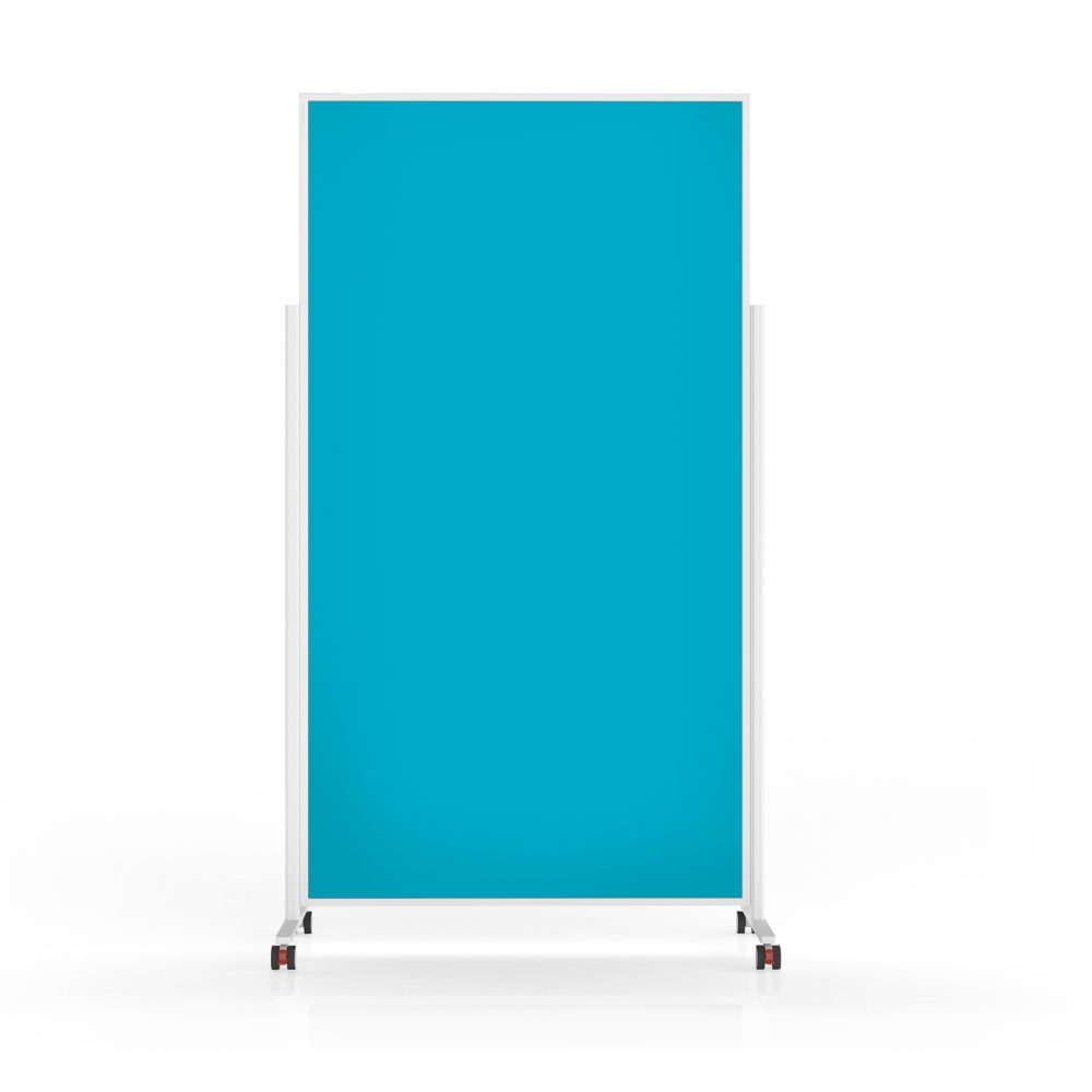 magnetoplan® Anzeigetafel Pinnwand Moderations- Präsentationswand VarioPin mobil - Türkis (1-St)