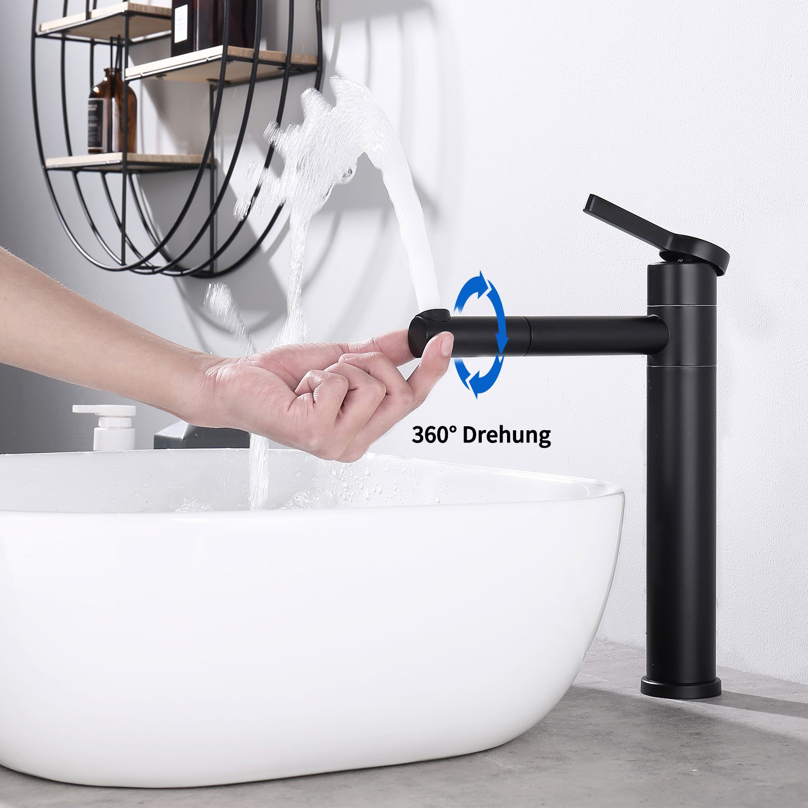 HOMELIVE Badarmatur Badezimmer Waschtischarmatur um 360° günstig online kaufen