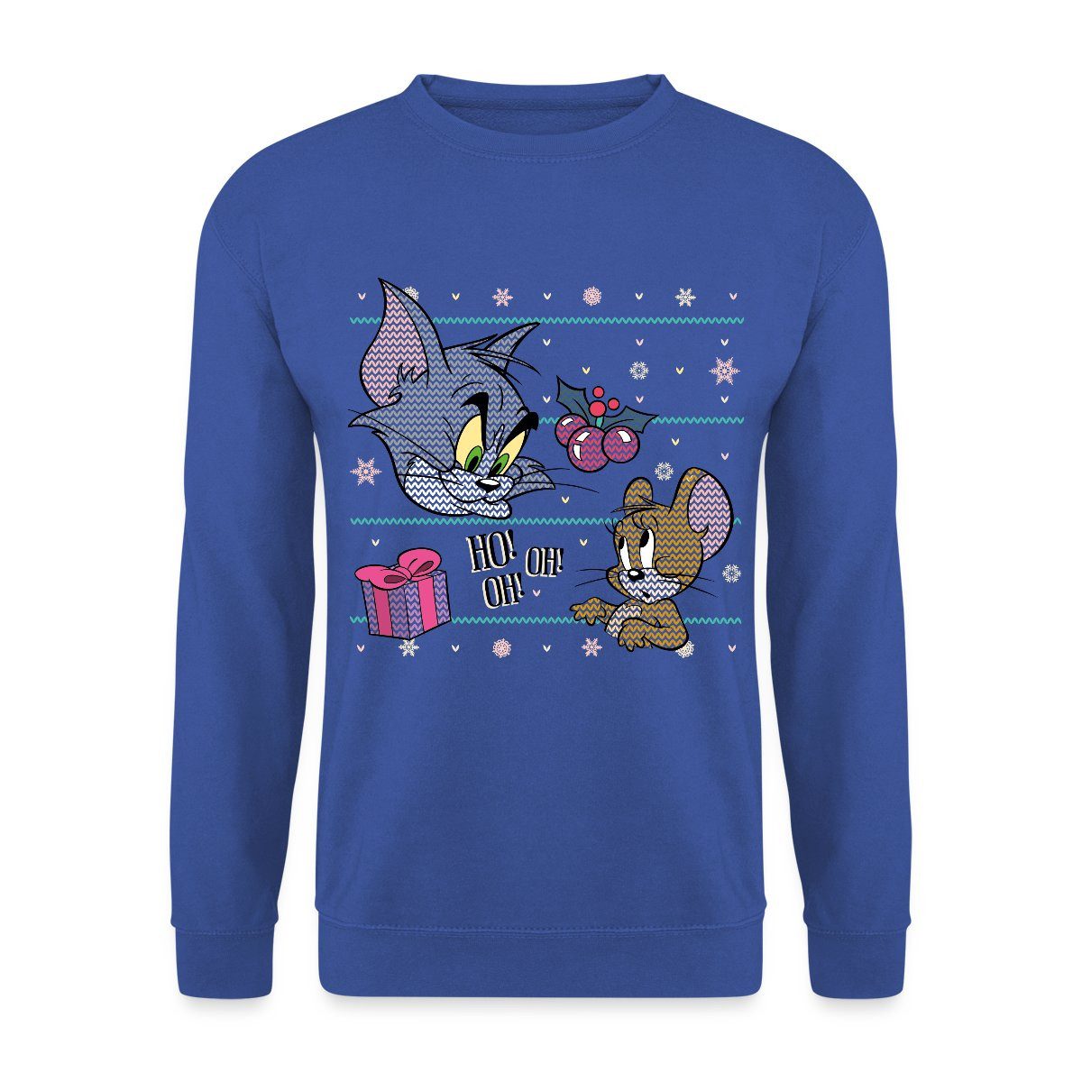 Sweatshirt Tom und Jerry Ugly X-Mas Ho Oh Oh Unisex Pullover