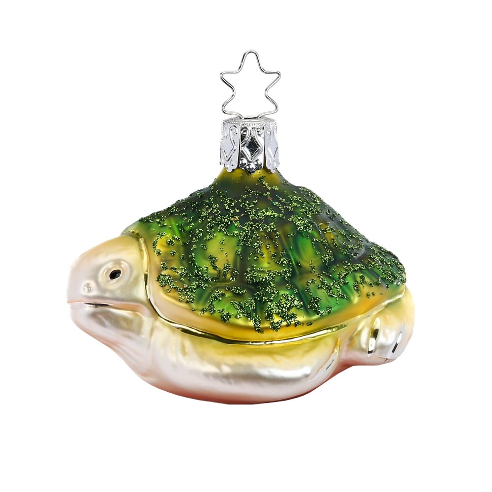 INGE-GLAS® Christbaumschmuck Schildkröte, Meeresschildkröte (1-tlg), mundgeblasen, handbemalt