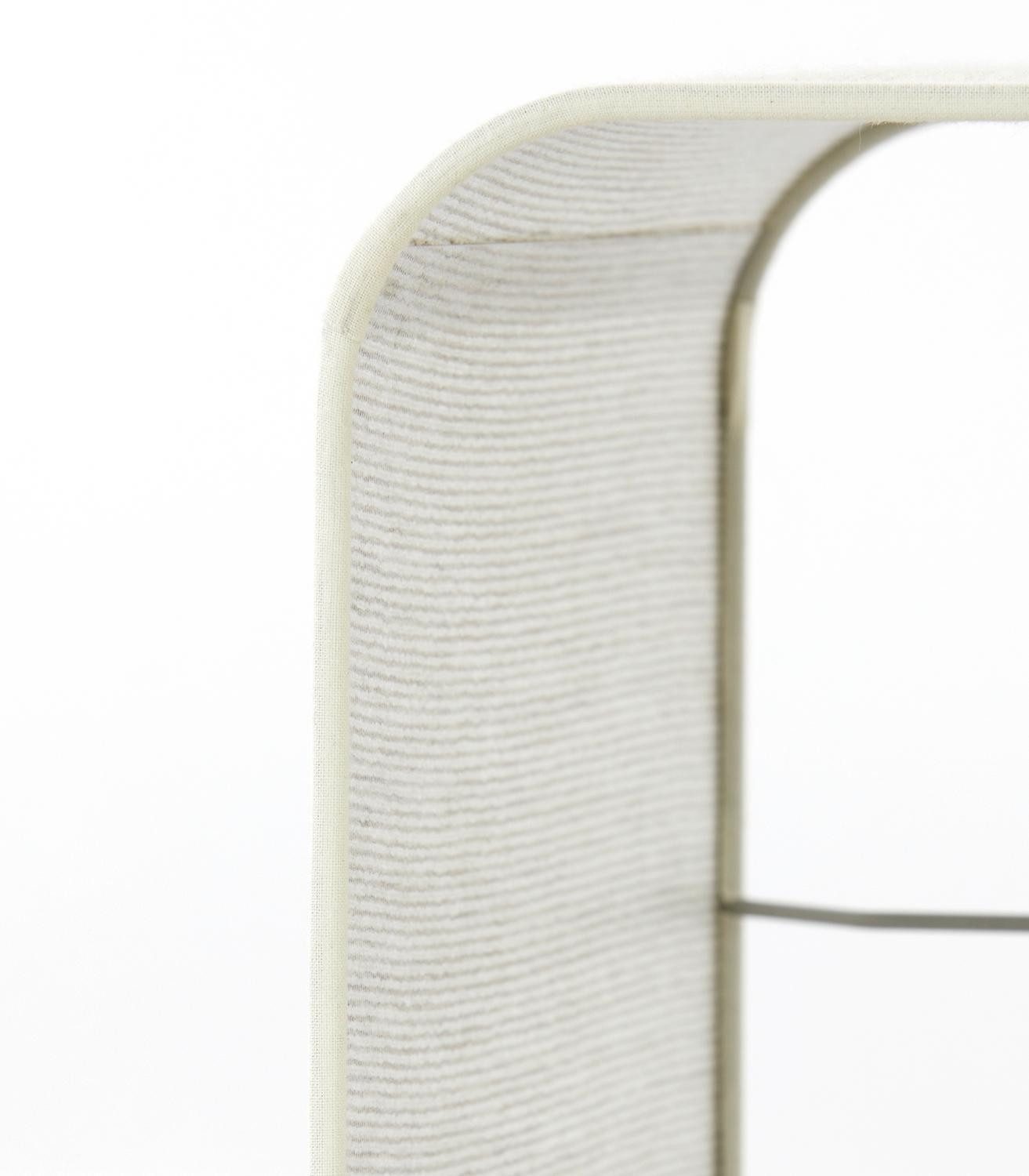 Light & Living Lampenschirm BRESKA, Perlweiß, Textil, Halterung aus Metall, B 25 x H 30 x T 25 cm