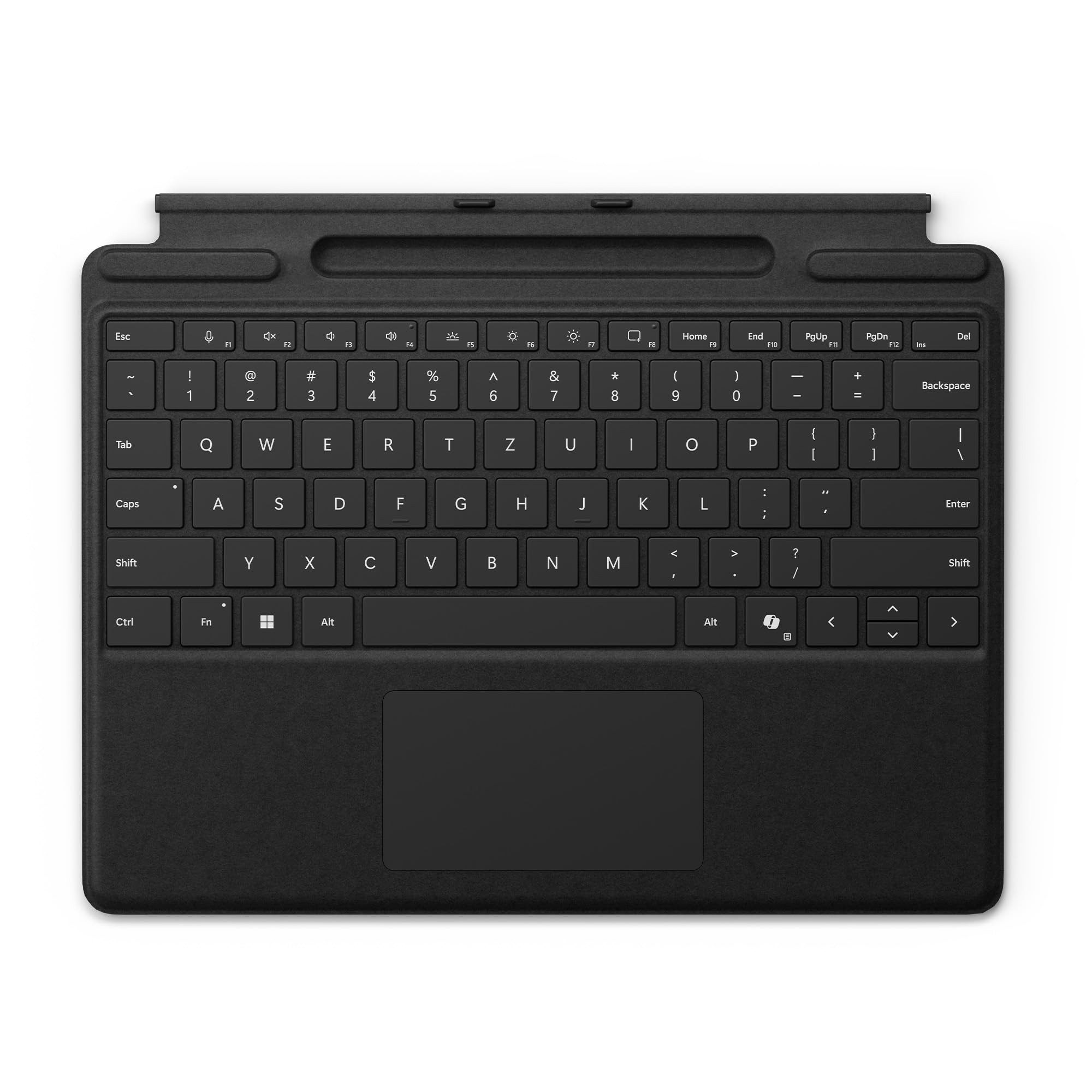 Microsoft 8XA-00172 Tastatur (QWERTZ-Layout, Stifthalter, Schutz in Schwarz)