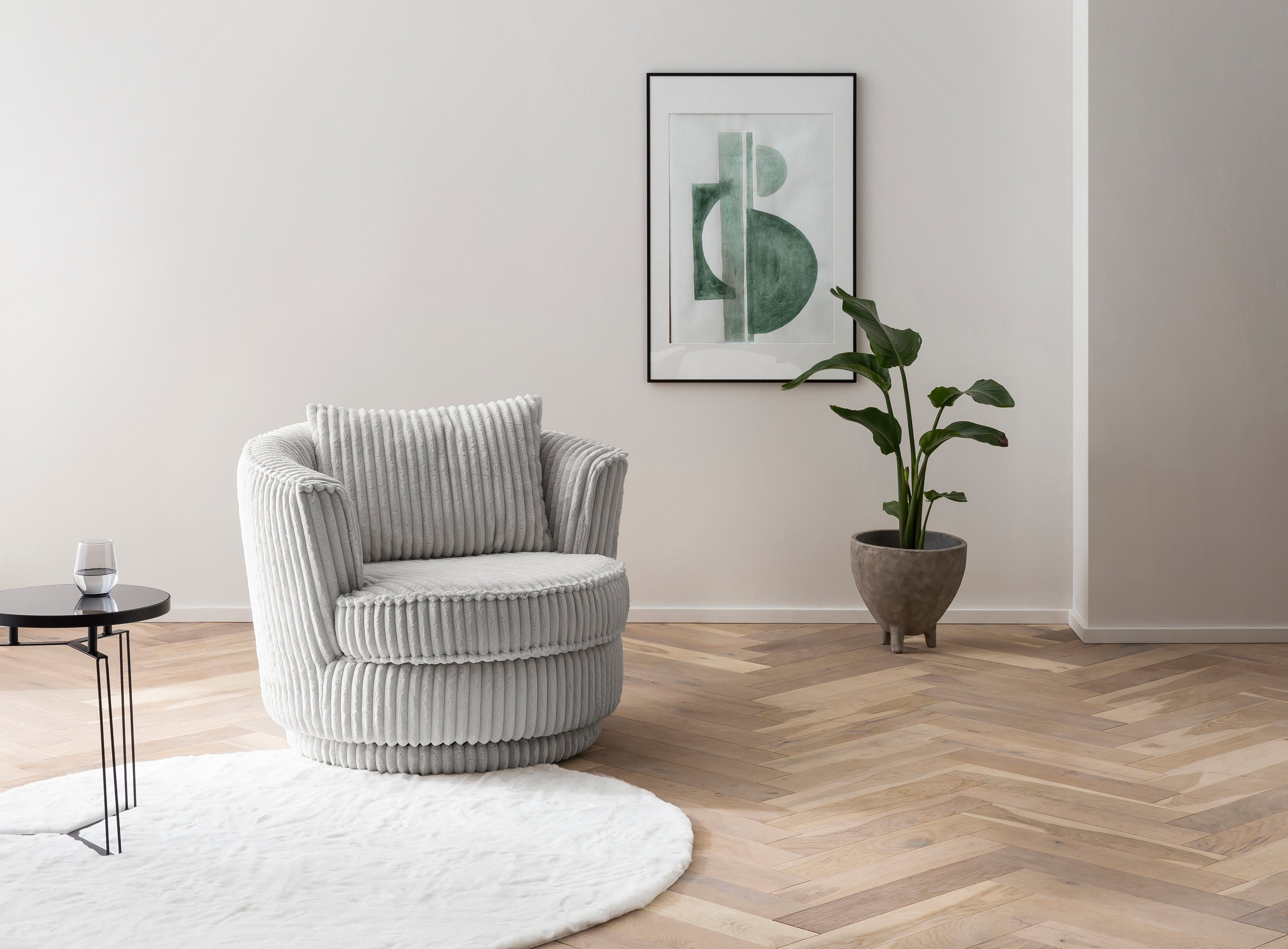 Home affaire Drehsessel MAISIE, Lese-Sessel, Love Seat, trendige Stoffe MEG günstig online kaufen