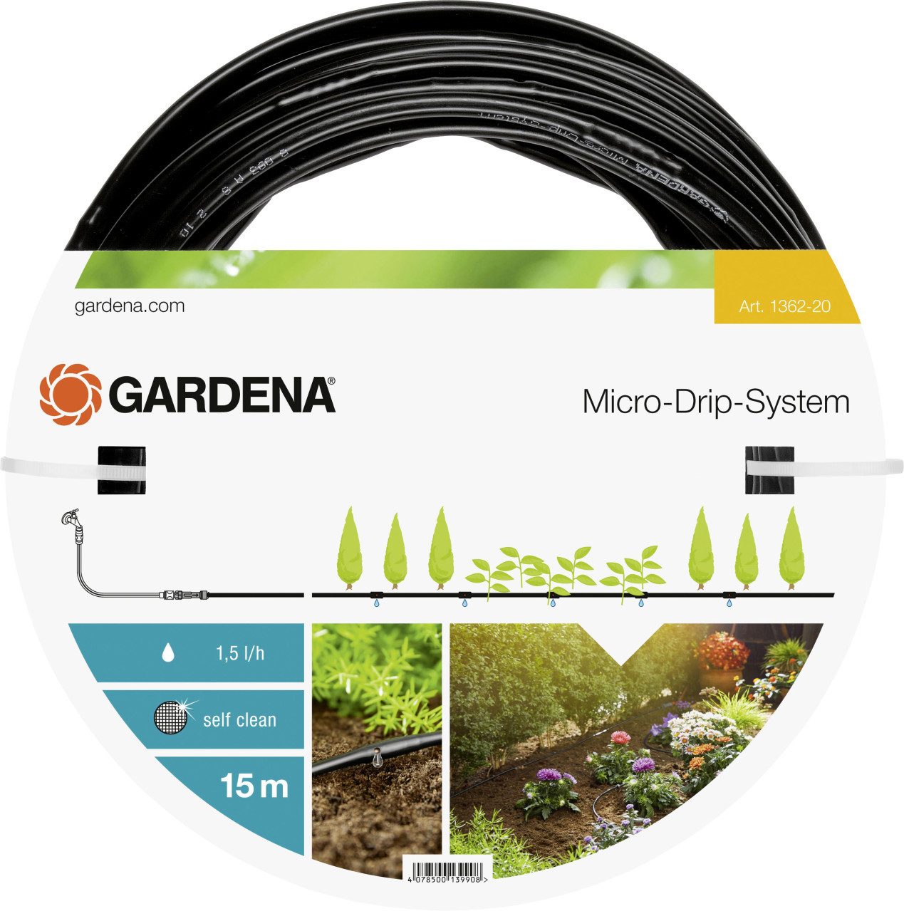 GARDENA Versenkregner Gardena Tropfrohr 15 m 4,6 mm (3/16)