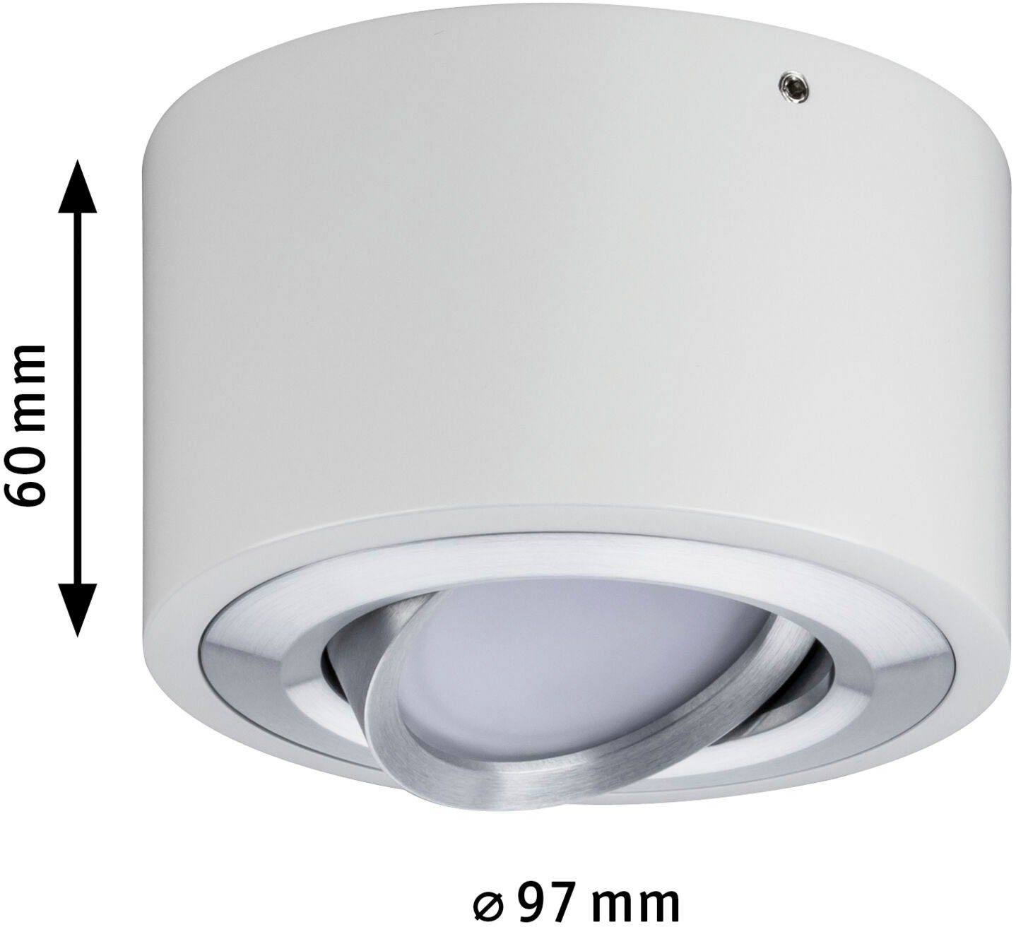 Deckenspot Paulmann Warmweiß LED integriert, LED Argun, fest