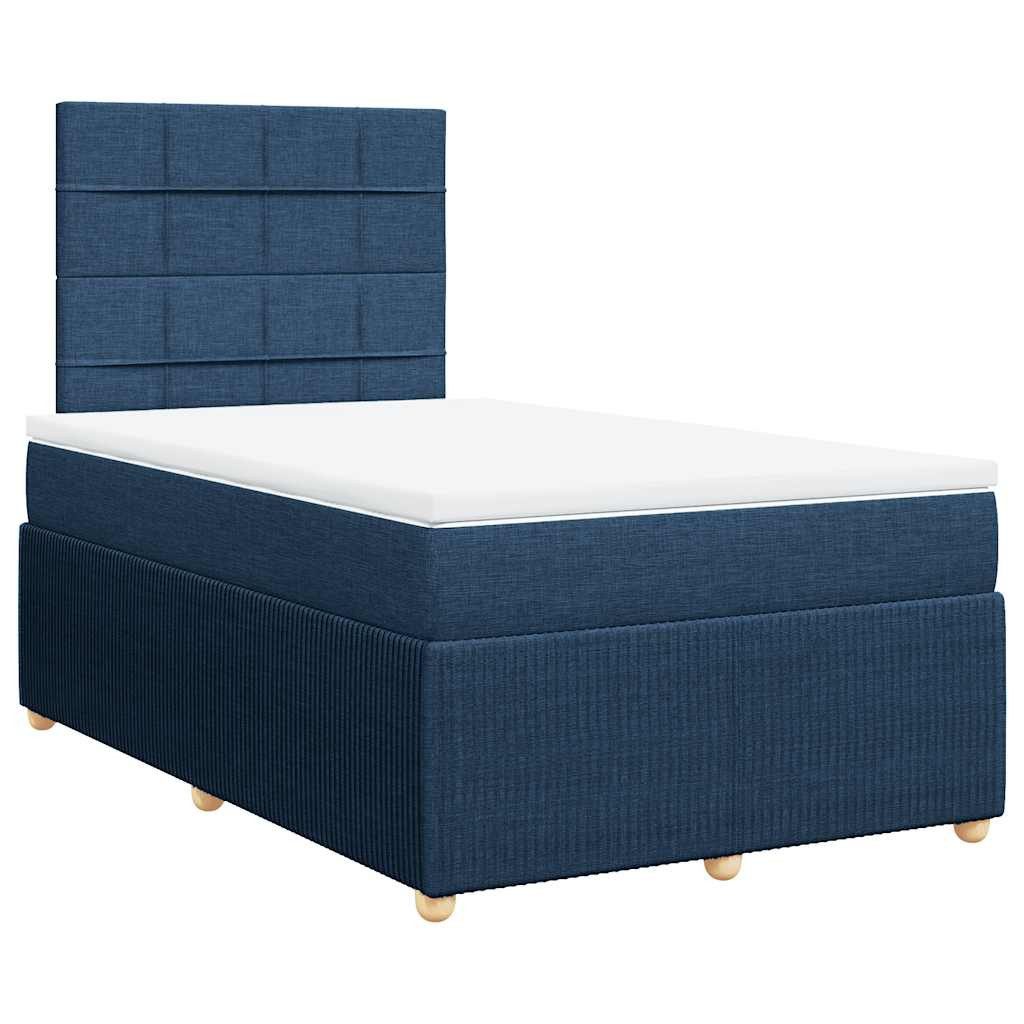 vidaXL Bett Boxspringbett mit Matratze Blau günstig online kaufen