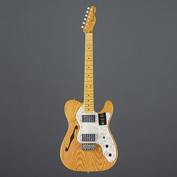 Fender E-Gitarre, American Vintage II 1972 Telecaster Thinline MN Aged Natural - E-Git