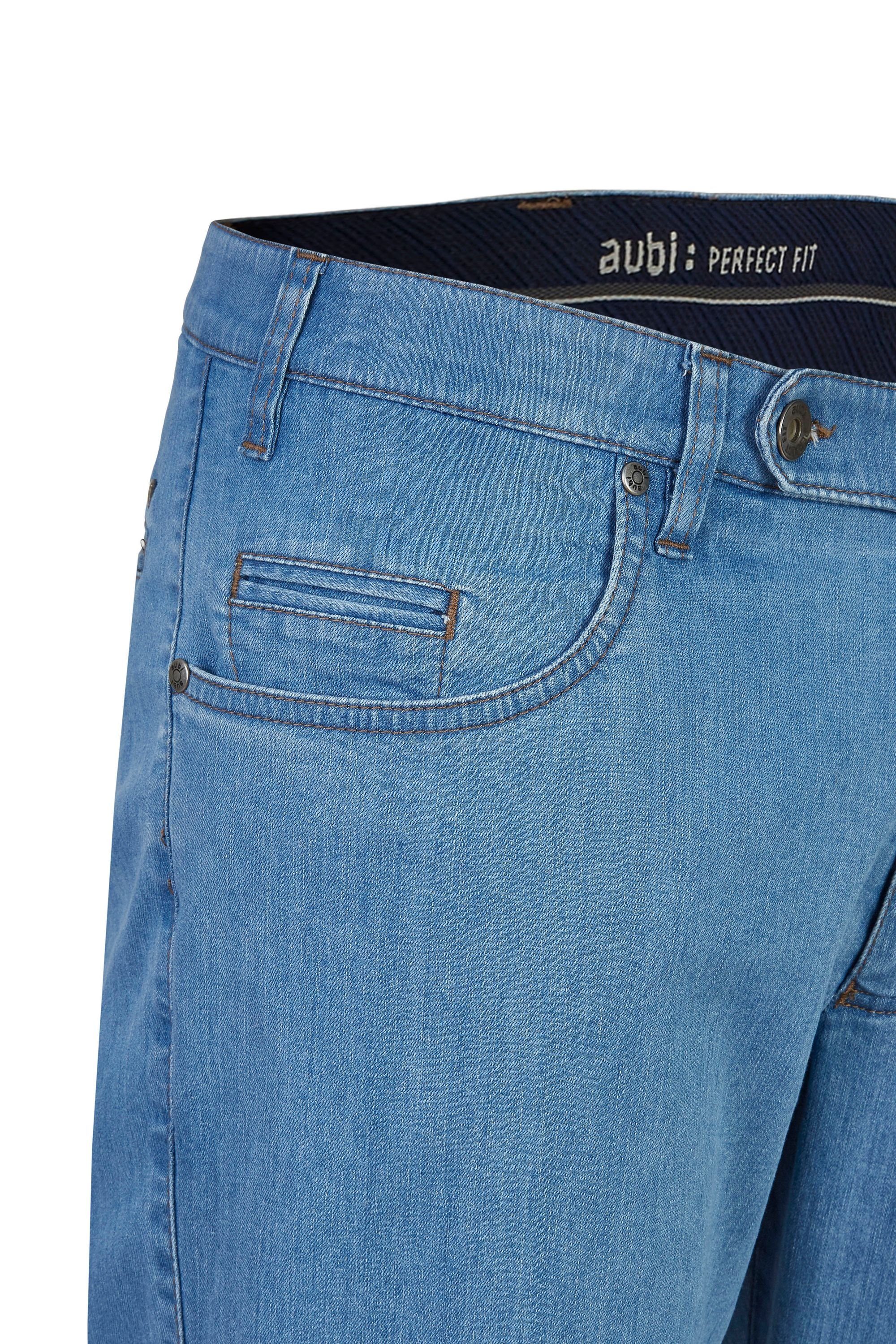 aubi: Bequeme Jeans Jeans Fit Hose High Herren Modell 577 (43) bleached Perfect Sommer Stretch Flex aus aubi Baumwolle