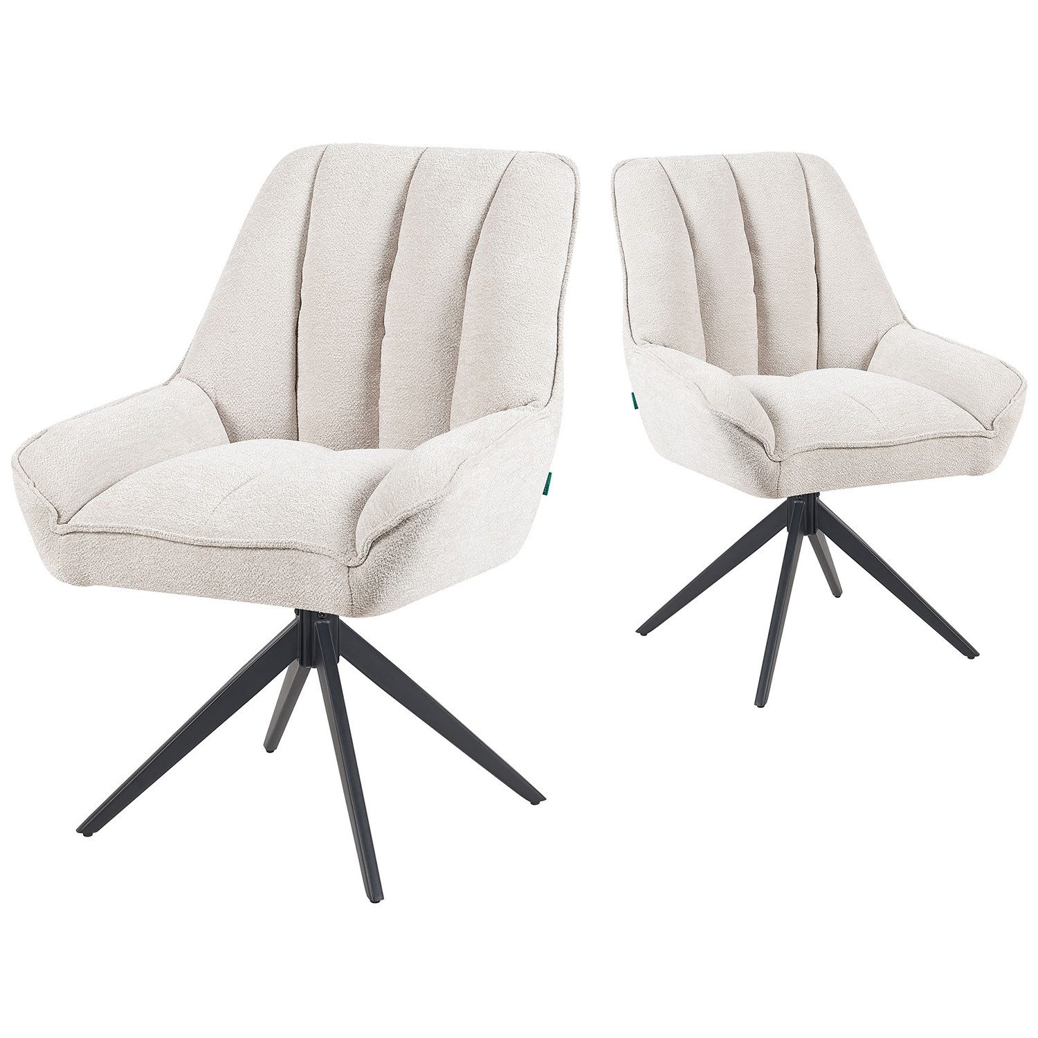 DUBI Möbel Polsterstuhl Mika-Zoe 2er-Set, Federkern, günstig online kaufen