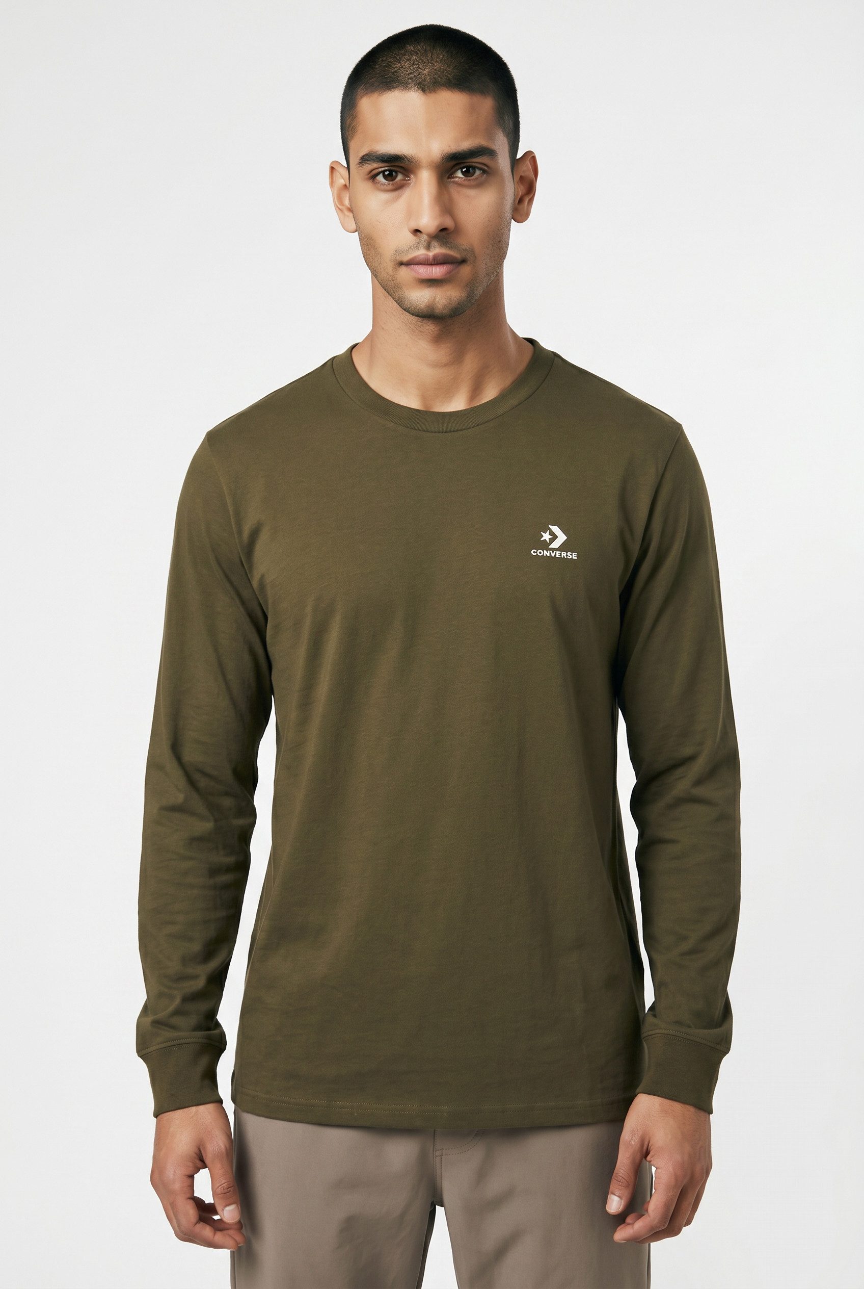 Converse Langarmshirt mit Rundhalsausschnitt