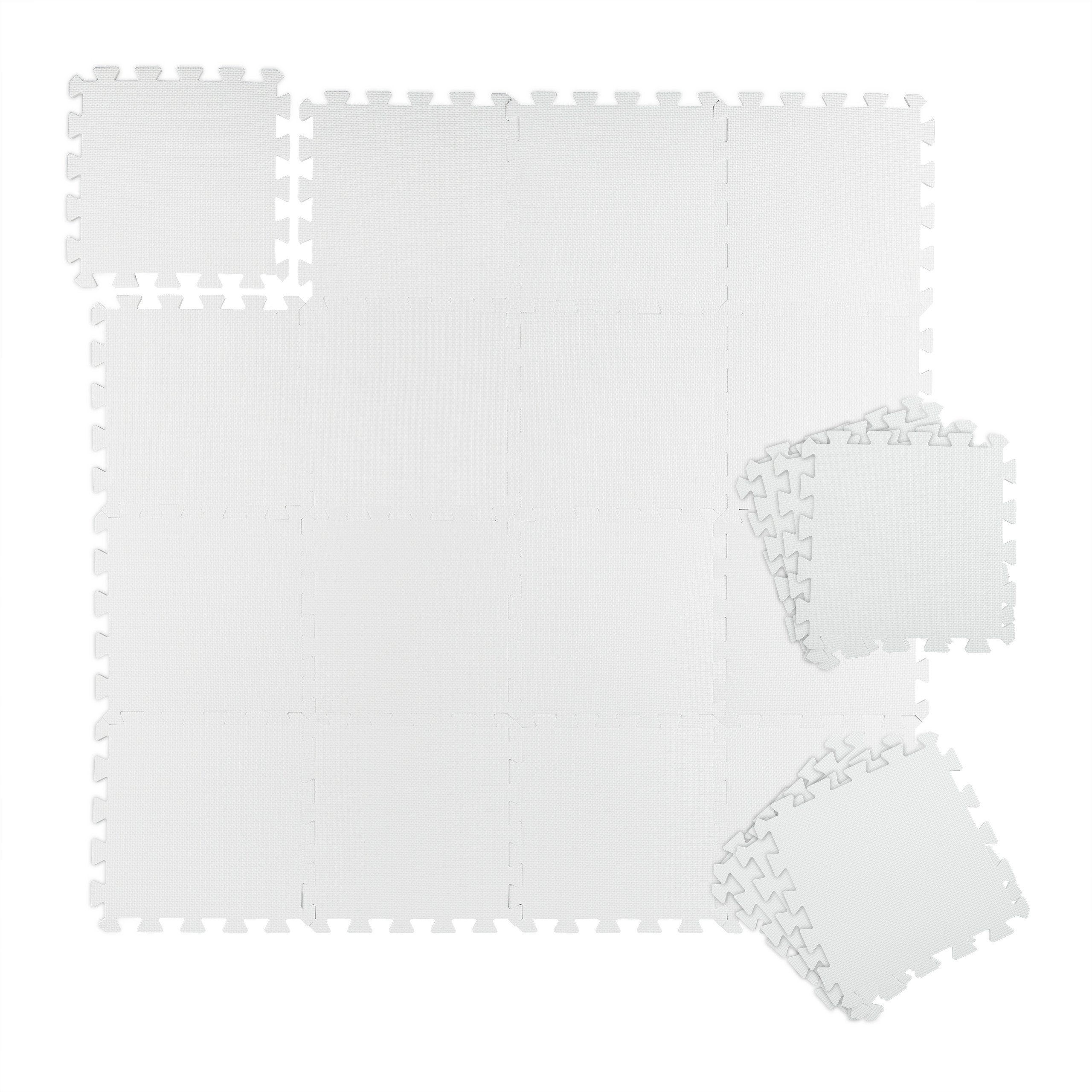 relaxdays Puzzlematte Bodenschutzmatte 30x30cm 24er Set günstig online kaufen