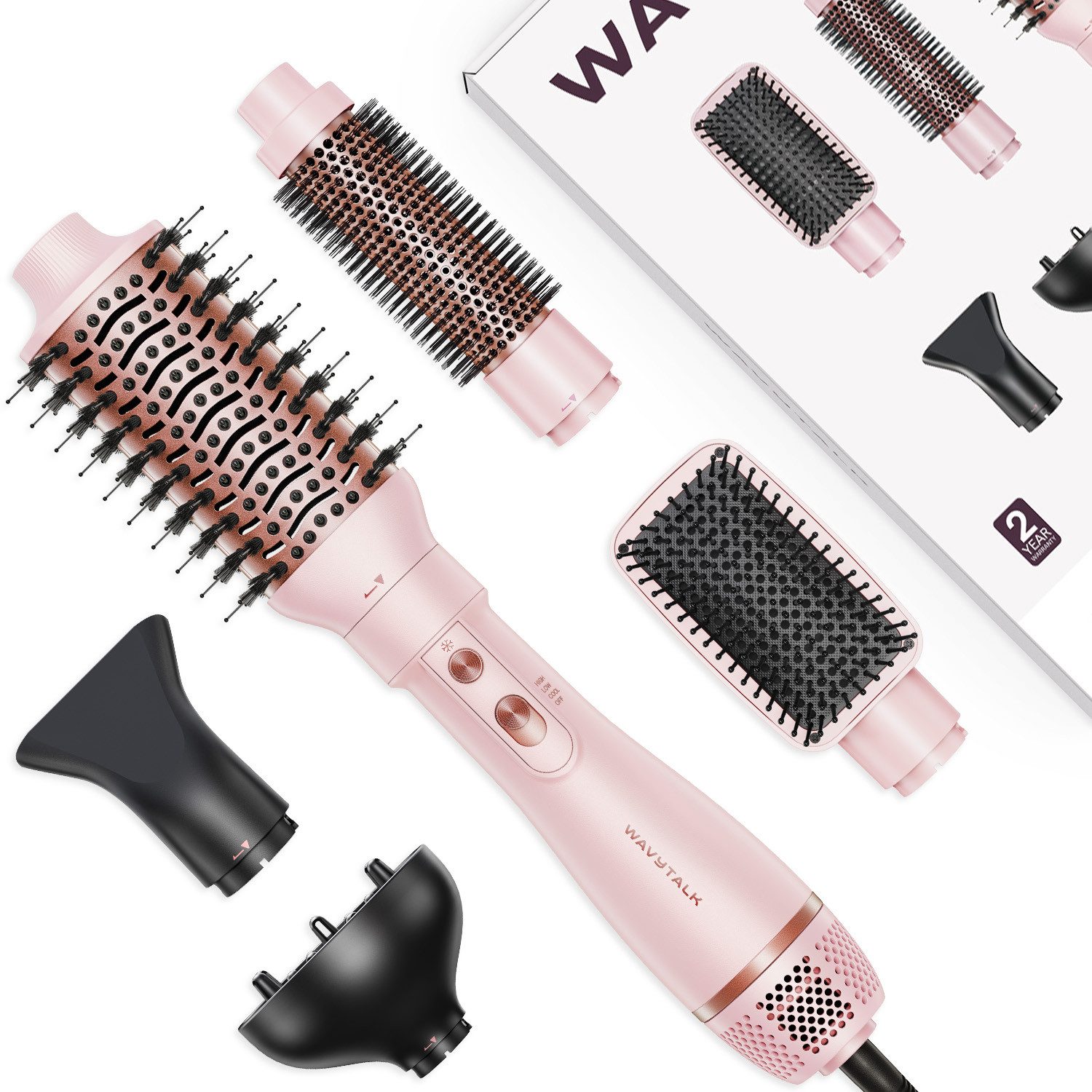 Wavytalk Multihaarstyler Air Sculpt 5-in-1, 360°-Drehgelenk, Kaltluft, niedrige Temperatur und hohe Temperatur