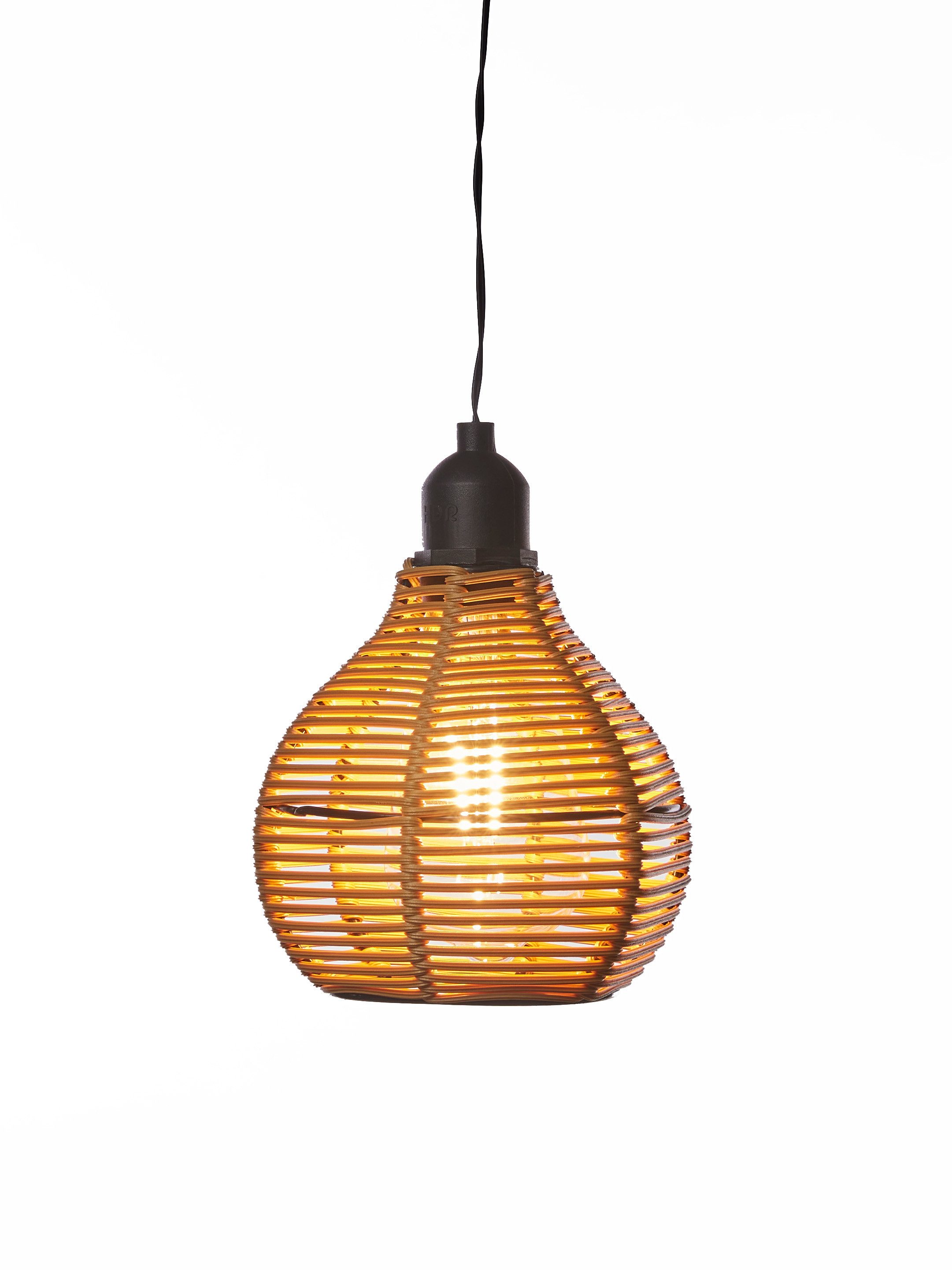 Luxform Hängeleuchte Luxform Hanging Lamp Rattan, LED fest integriert, Warmweiß, LED-Hängeleuchte, batteriebetrieben, warmweiß