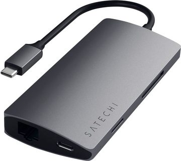 Satechi Type-C Multi-Port Hub 4K Ethernet V2 Adapter zu HDMI, MicroSD-Card, RJ-45 (Ethernet), SD-Card, USB 3.0, USB Typ C