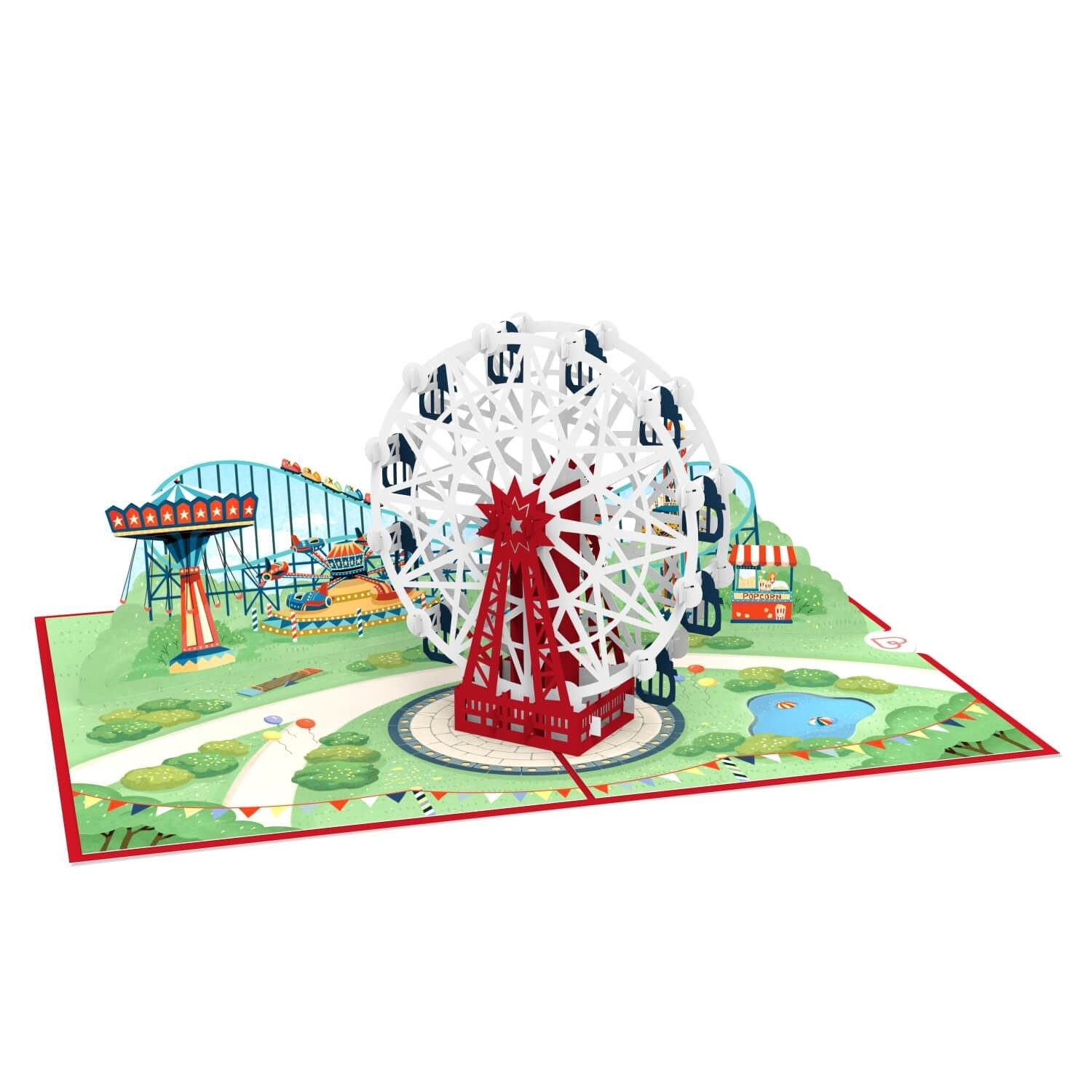 papercrush Geburtstagskarte Riesenrad Pop-Up Karte