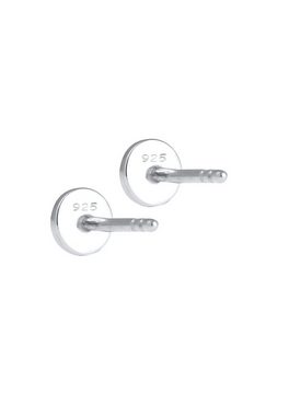 Elli Paar Ohrstecker Rund Basic Geo 925 Silber, Kreis, Geo