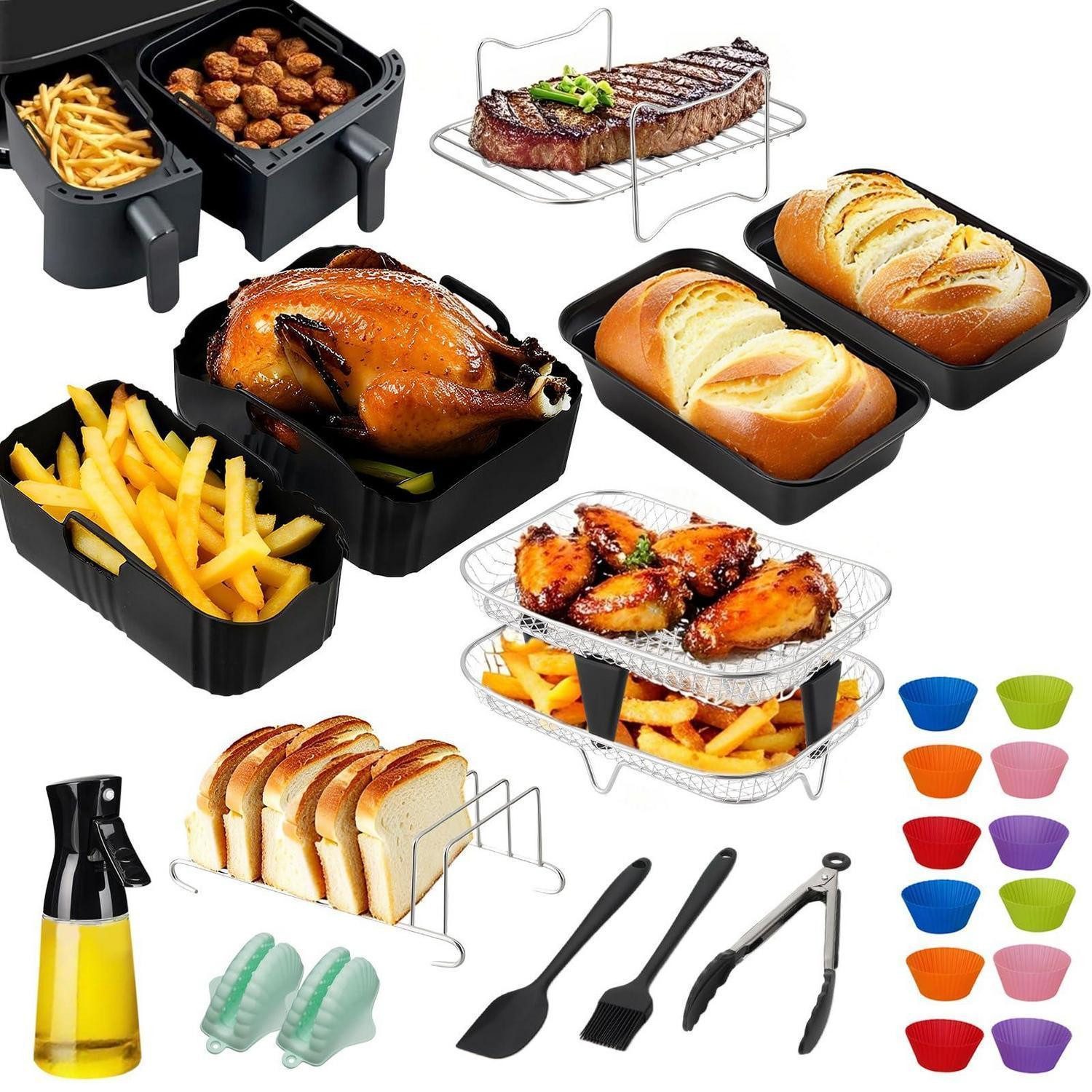 LuxusKollektion Kochbesteck-Set Heißluftfritteuse Zubehör Set 24-tlg (24-tlg)