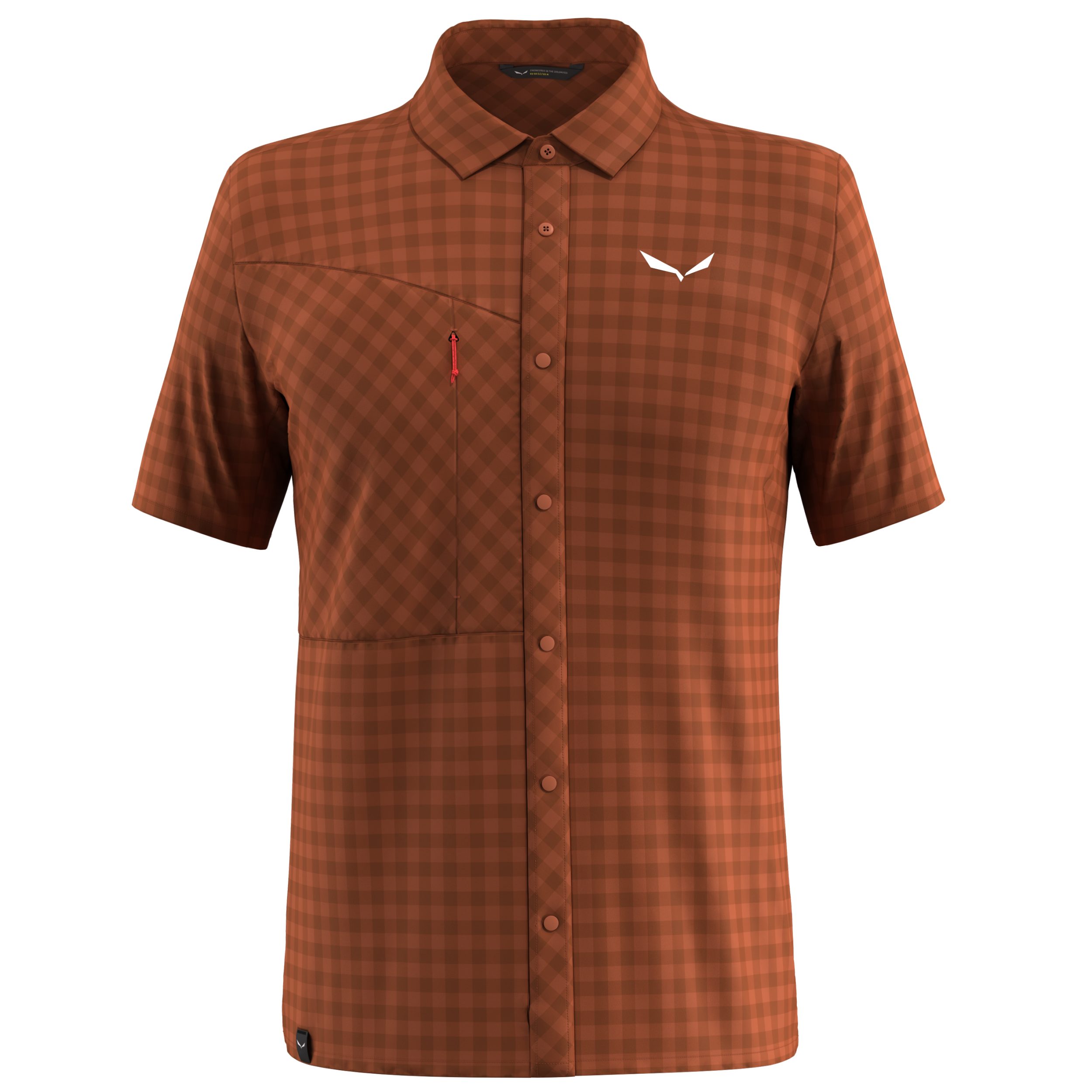 Salewa Outdoorhemd PUEZ DRY M S/S SHIRT BOMBAY BROWN