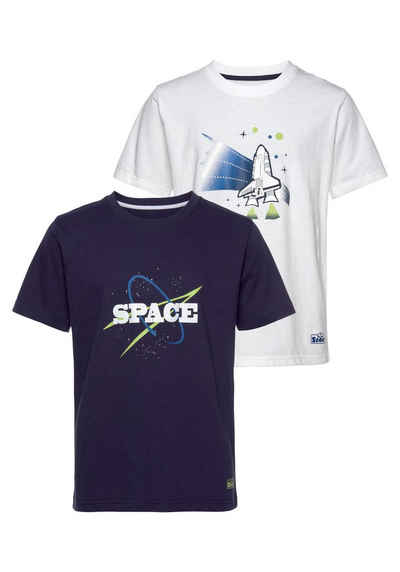 Scout T-Shirt SPACE (Packung, 2er-Pack) aus Bio-Baumwolle