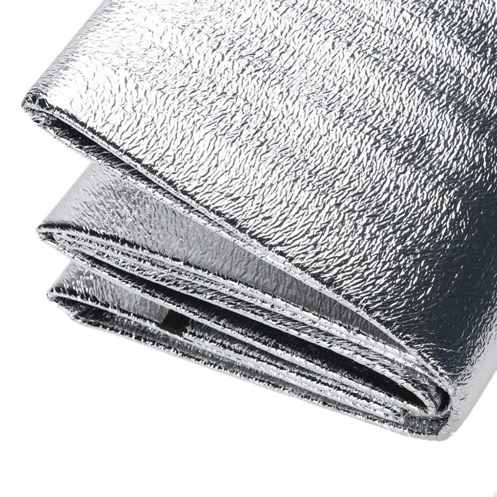 Komfortschaummatratze Schlafmatte, Isoliermatte, Silber(250cm) Decke, Thermomatte, Bodenmatte, GelldG Zeltmatte