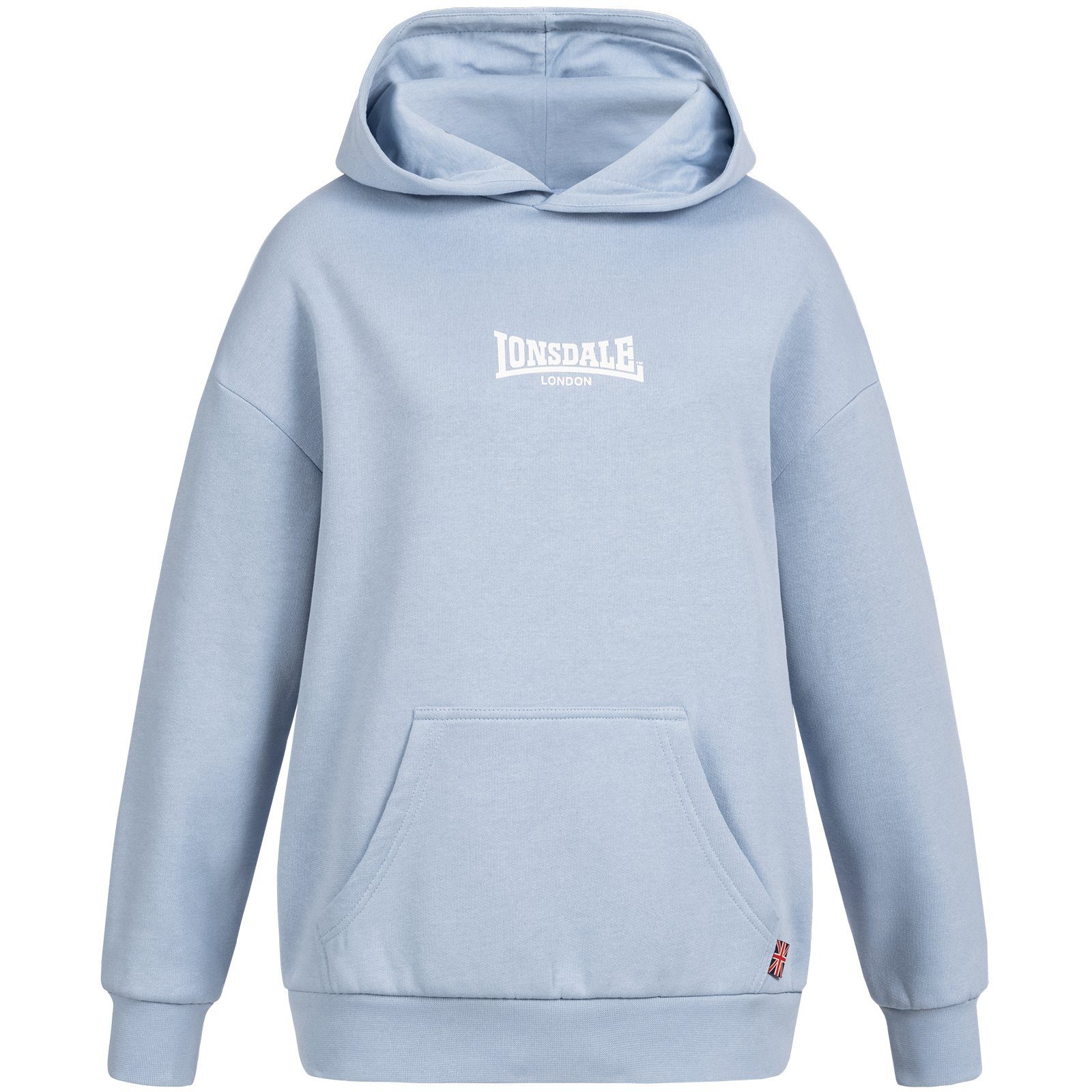 Hoodie Lonsdale Kilmote blue/wht Hoodie Kapuzensweatsh Lonsdale (1-tlg)