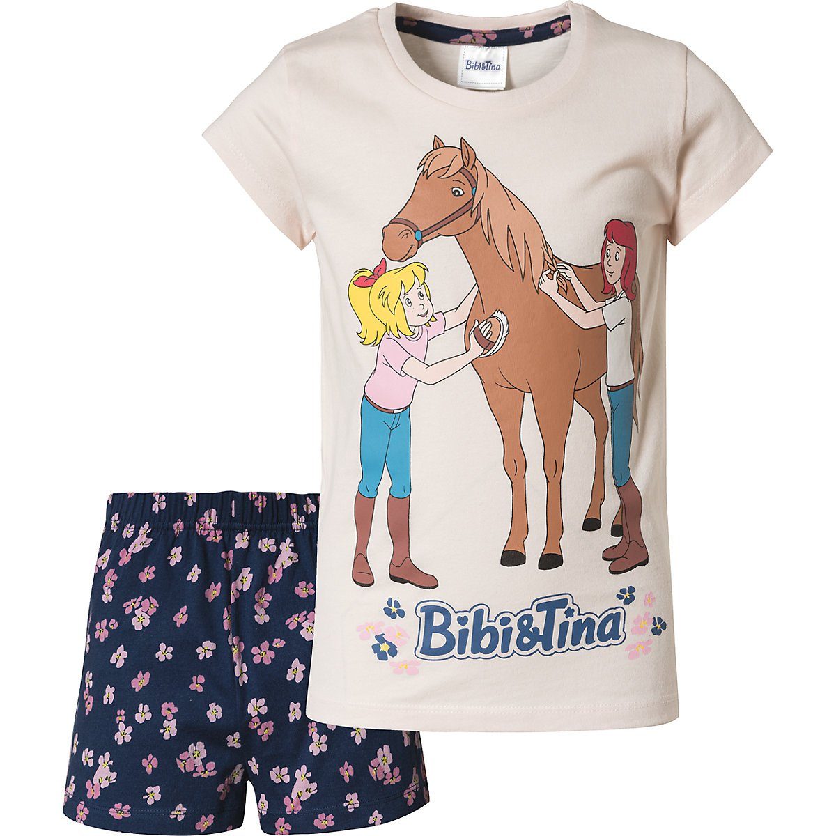 myToys COLLECTION Schlafanzug Bibi und Tina Schlafanzug für Mädchen, Pferde