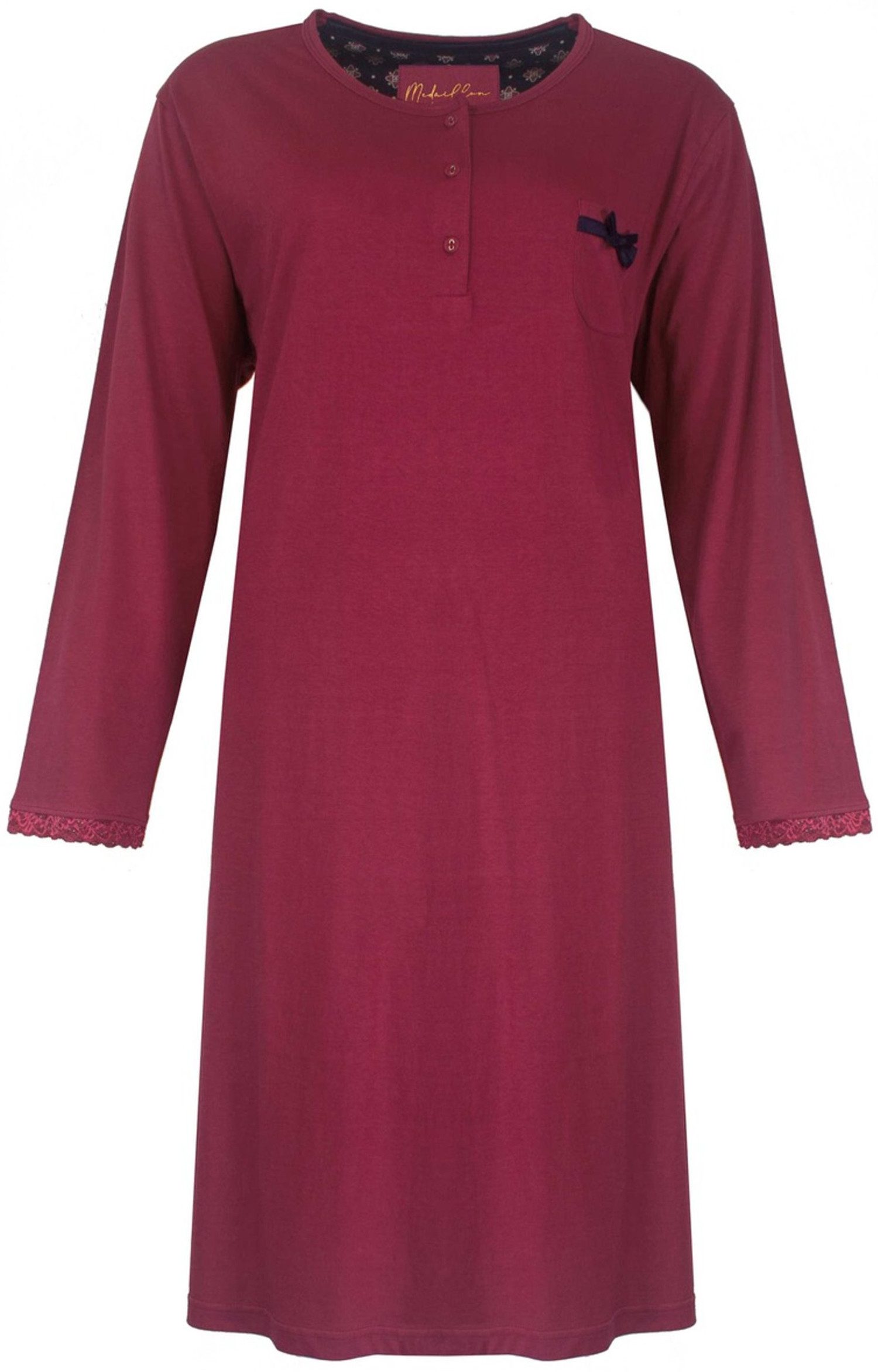 Medaillon Nachthemd Damen Schlafshirt mit langem günstig online kaufen