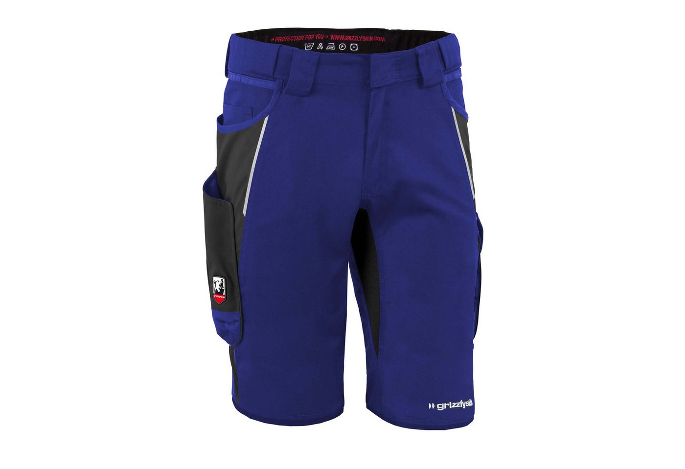 Qualitex Workwear Arbeitsshorts Handwerker-Shorts IRON mit 13 Taschen aus Lyocell, Cordura & Stretch (1-tlg) moderne, kurze Arbeitshose - Strapazierfähig - Funktional-Erweiterbar