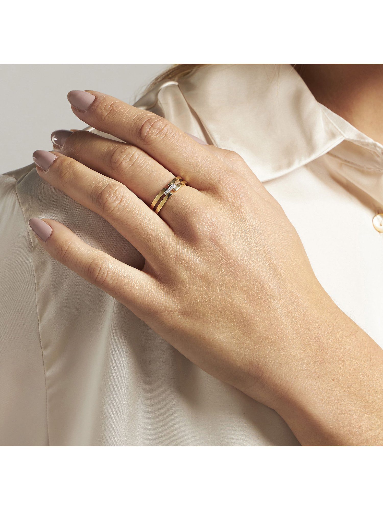 CHRIST Diamantring gelb|goldfarben...