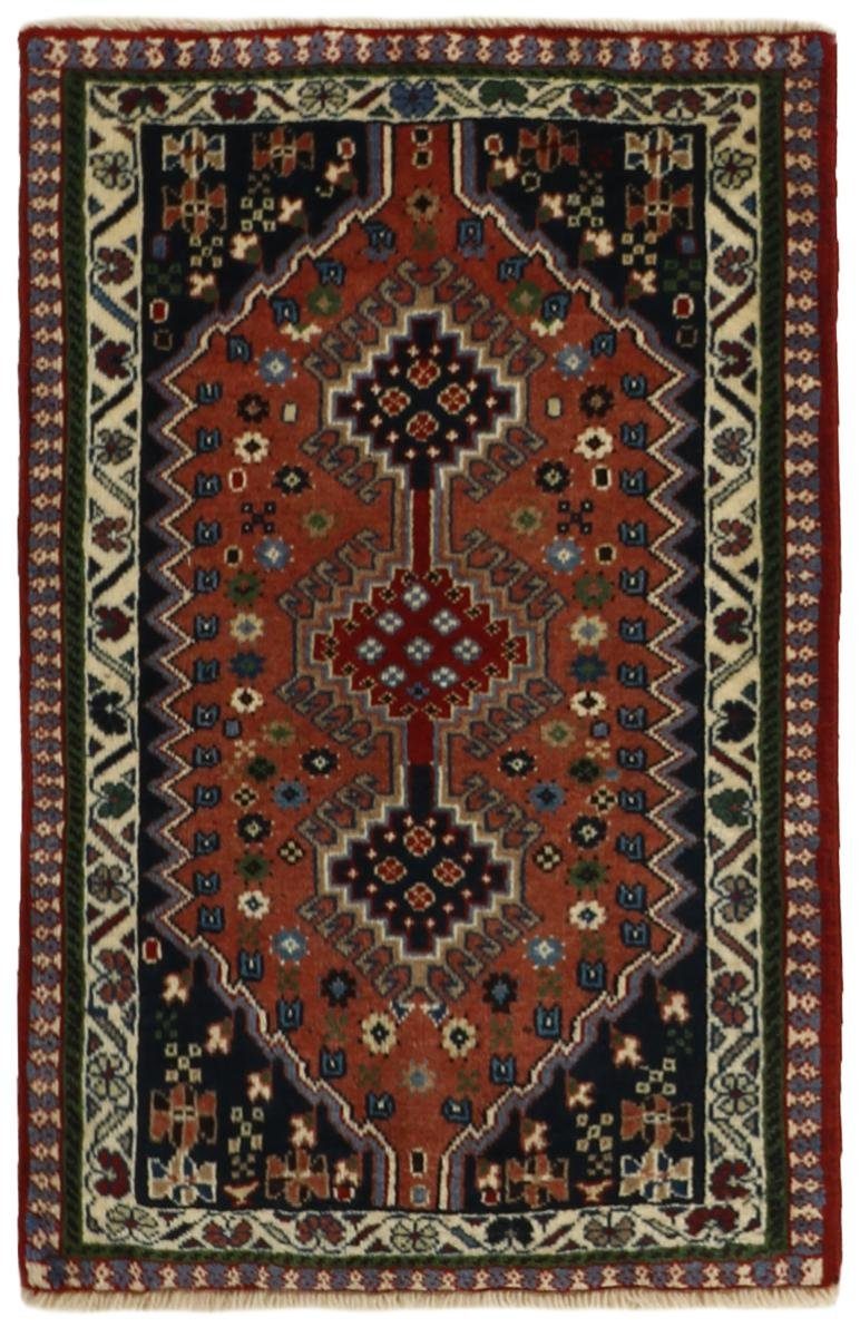 Orientteppich Yalameh 63x90 Handgeknüpfter Orientteppich / Perserteppich, Nain Trading, rechteckig, Höhe: 12 mm