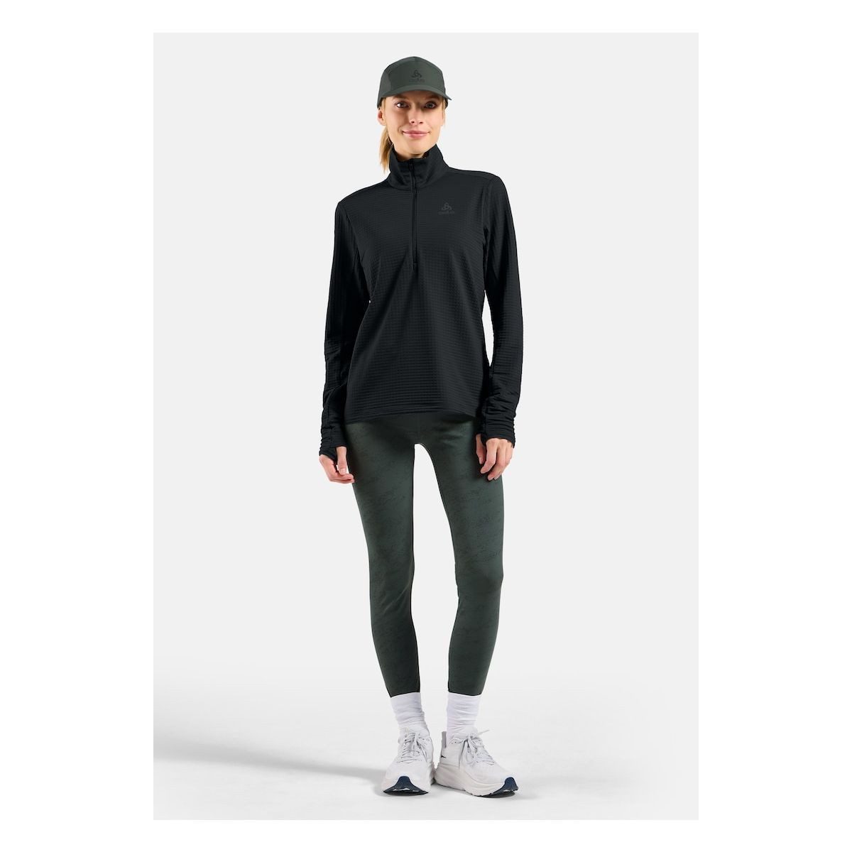 Odlo Kapuzenpullover Essential Thermal Hochfunktionelle Damen-Fleecebekleidung für Outdoor-Aktivitäten mit