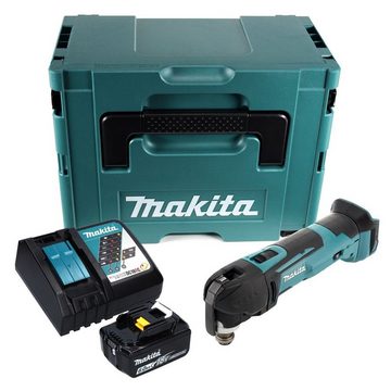 Makita Akku-Multifunktionswerkzeug DTM 51 RG1J Akku Oszillierer 18 V + 1x Akku 6,0 Ah + Ladegerät + Makp