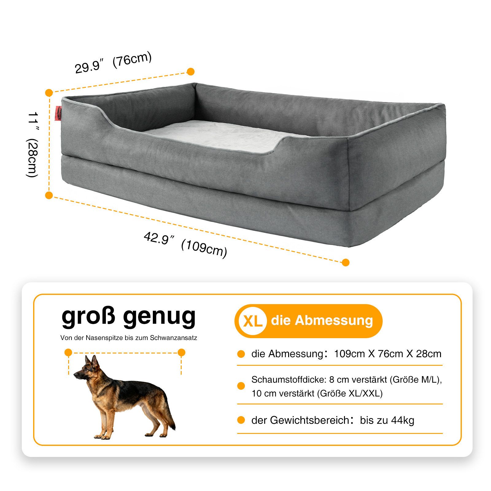 Zedelmaier Hundebett für mittelgroße und große Hunde Hundesofa Hundekissen günstig online kaufen