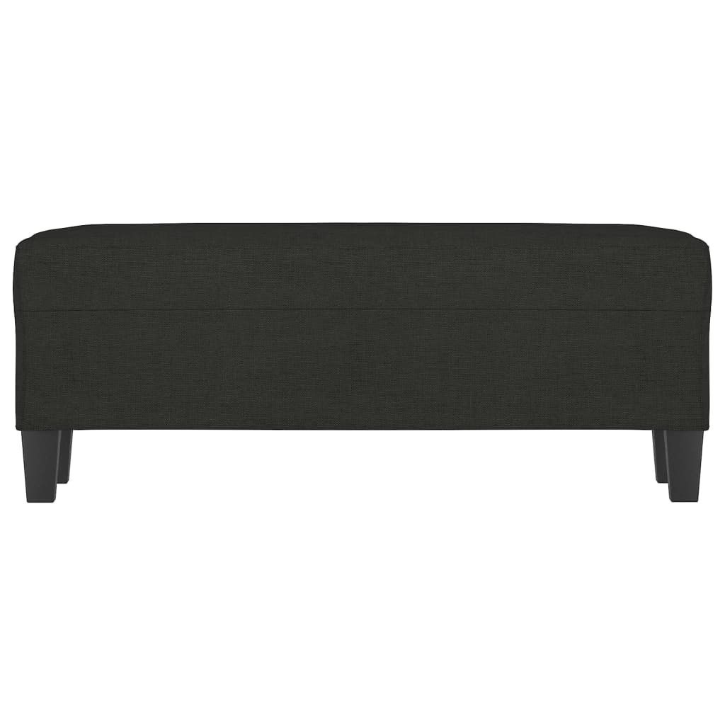 vidaXL Sitzbank Sitzbank Schwarz 100x35x41 cm Stoff