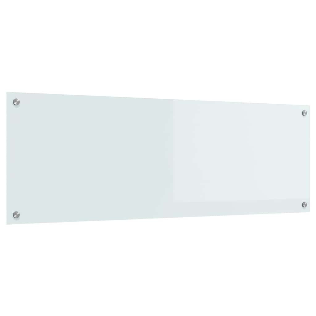 vidaXL Küchenrückwand Küchenrückwand Weiß 120 x 40 cm Gehärtetes Glas, (1-tlg)