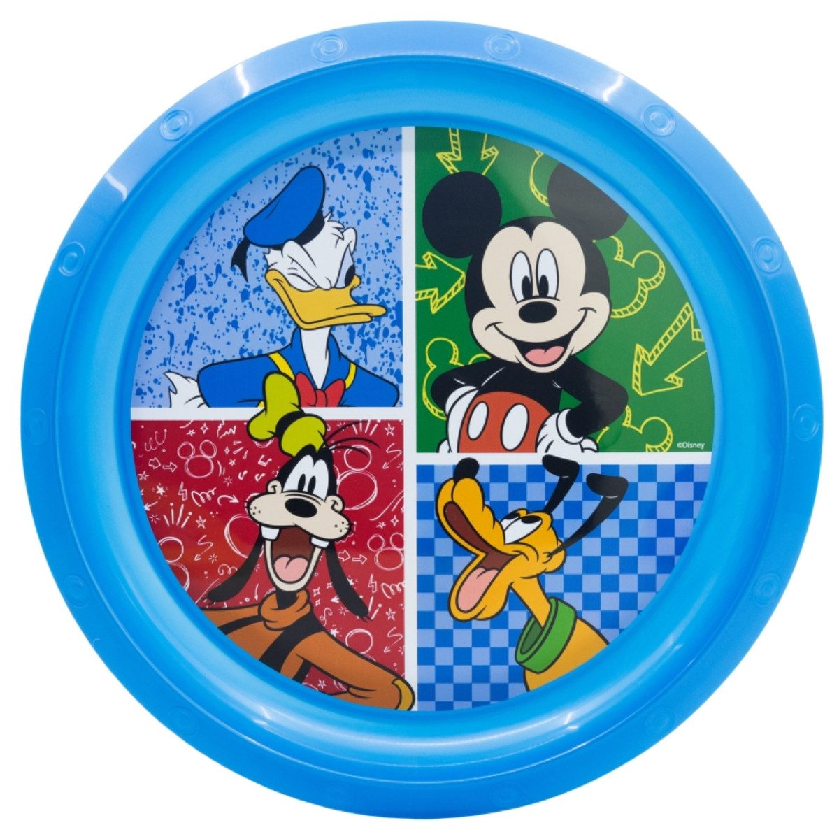Disney Mickey Mouse Teller Kinderteller – Bruchsicherer Essteller für Kinder mit Motivdesign, (1 St)