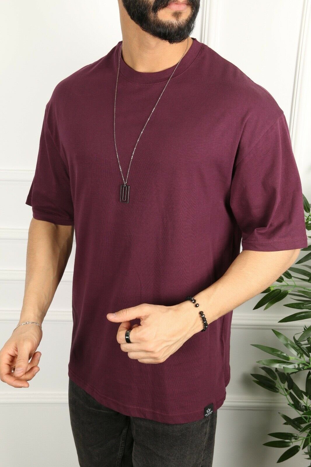 Megaman Jeans T-Shirt »Oversize Herren T-Shirt Long-Tee Basic Shirt  Longshirt Premium Qualität Tops Kurzarm Fashion« online kaufen | OTTO