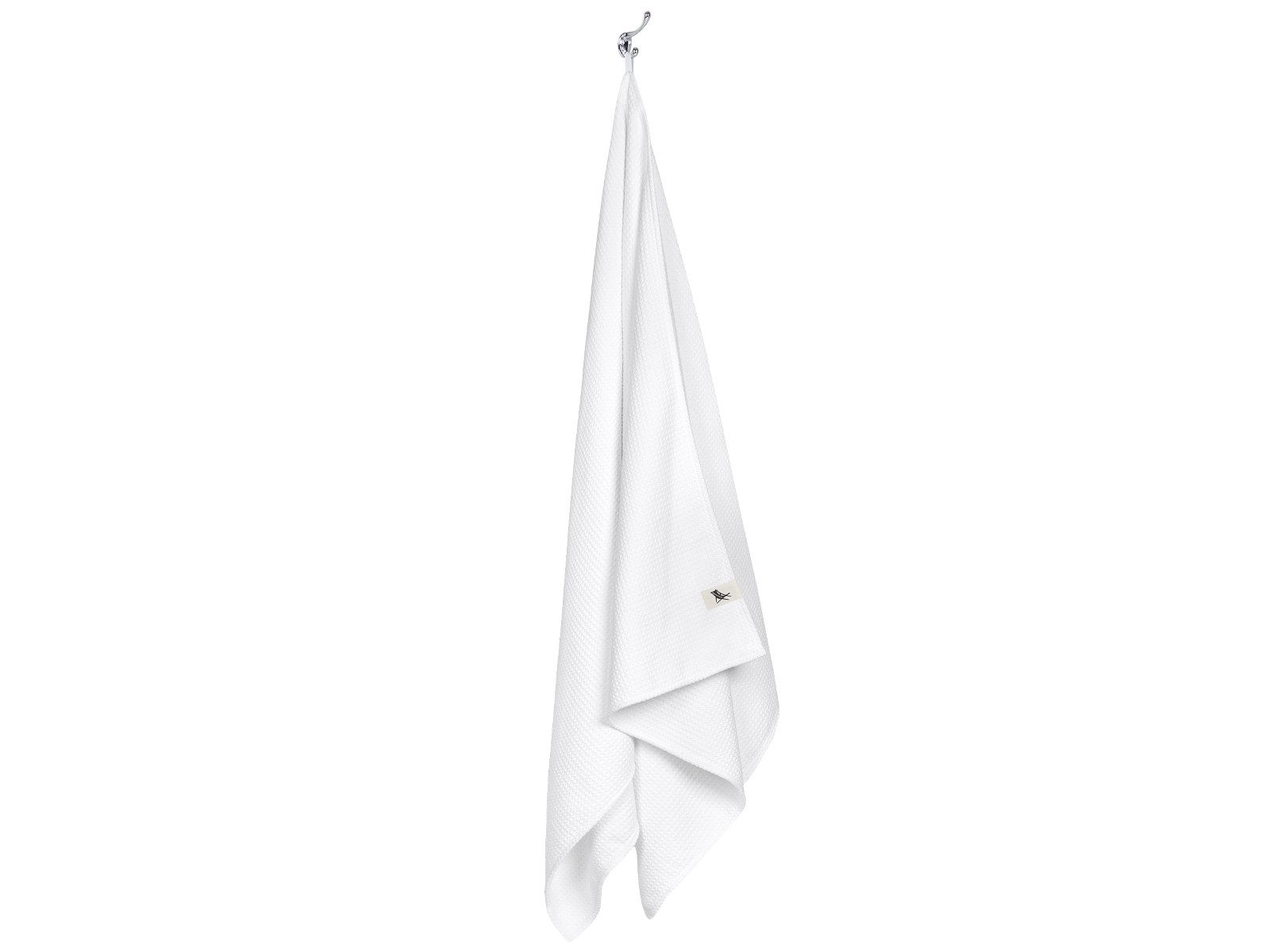 Dock & Bay LTD c/o Handtücher Badehandtuch Waffelmuster S Crystal White 85x40cm, 100% Polyester (TOWLH-CLA-SM-WHITE)