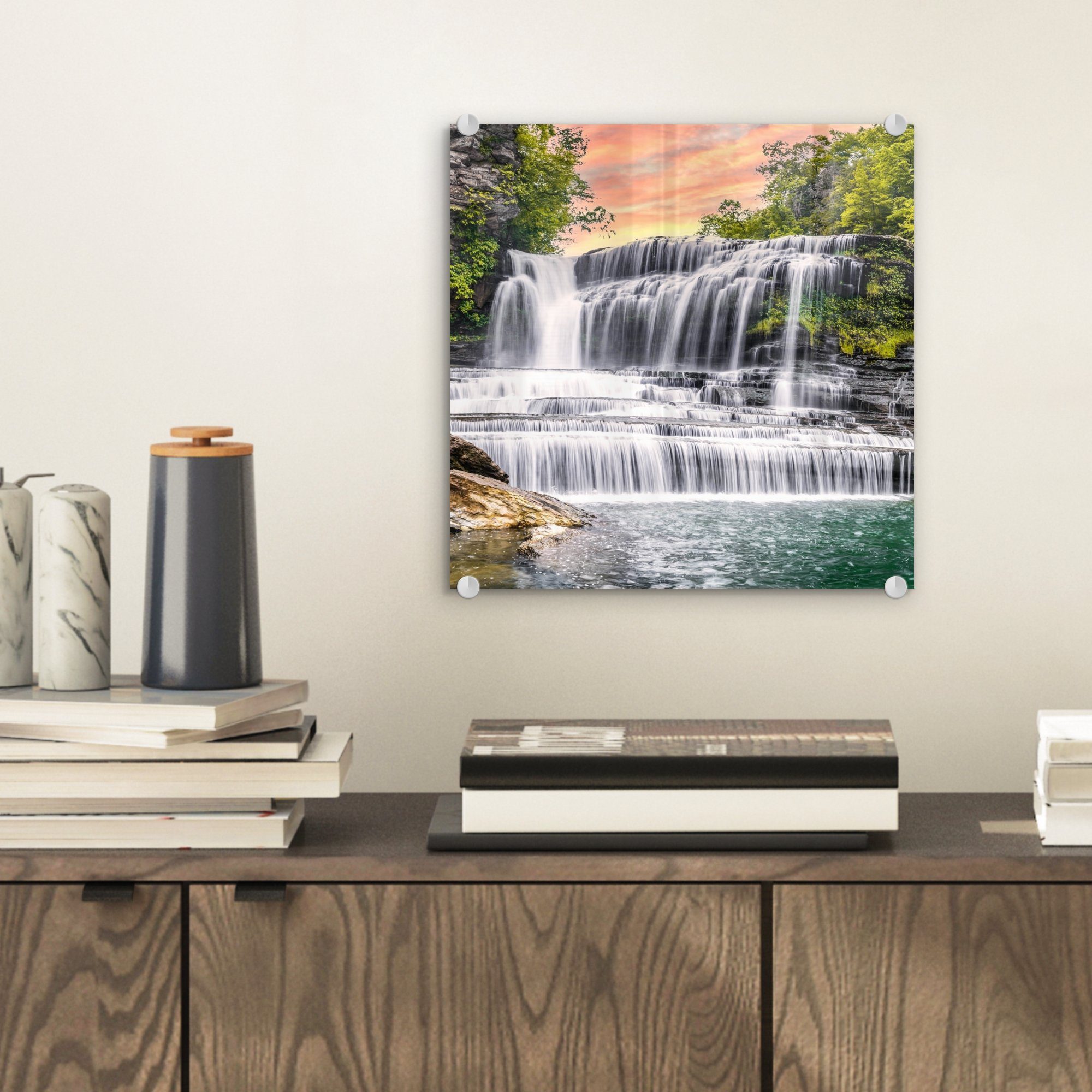 MuchoWow Acrylglasbild Wasserfall - Wasser - günstig online kaufen